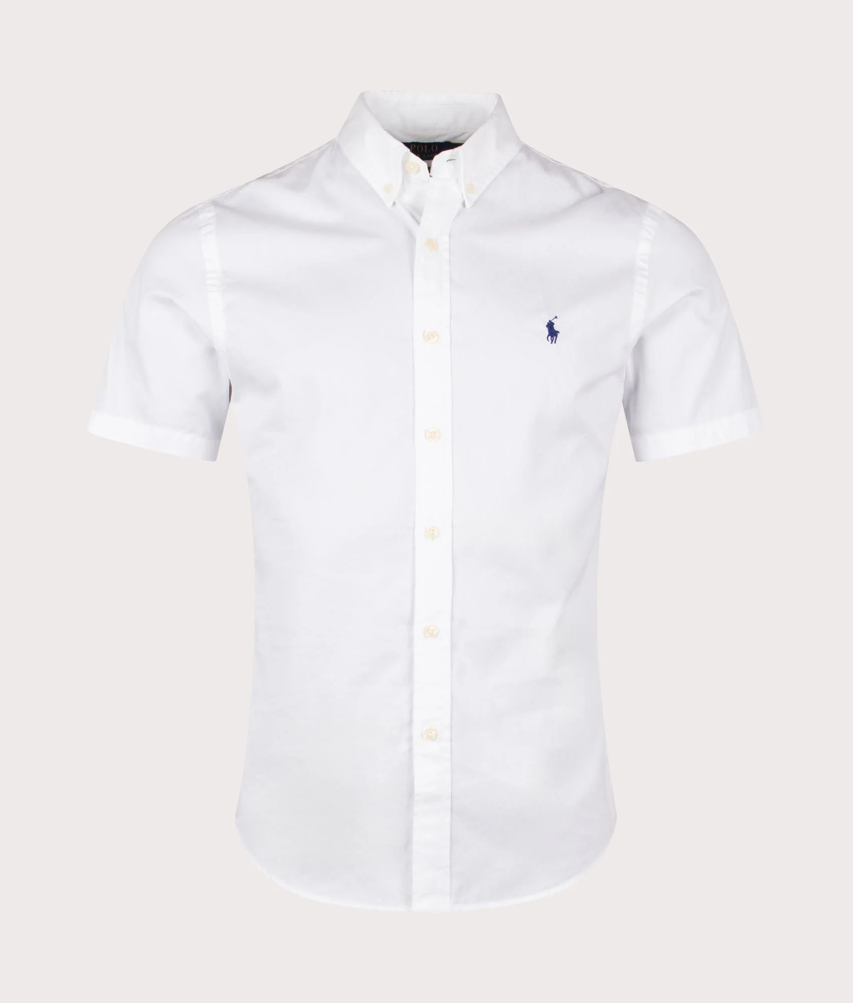 Slim Fit Short Sleeve Twill Sport Shirt