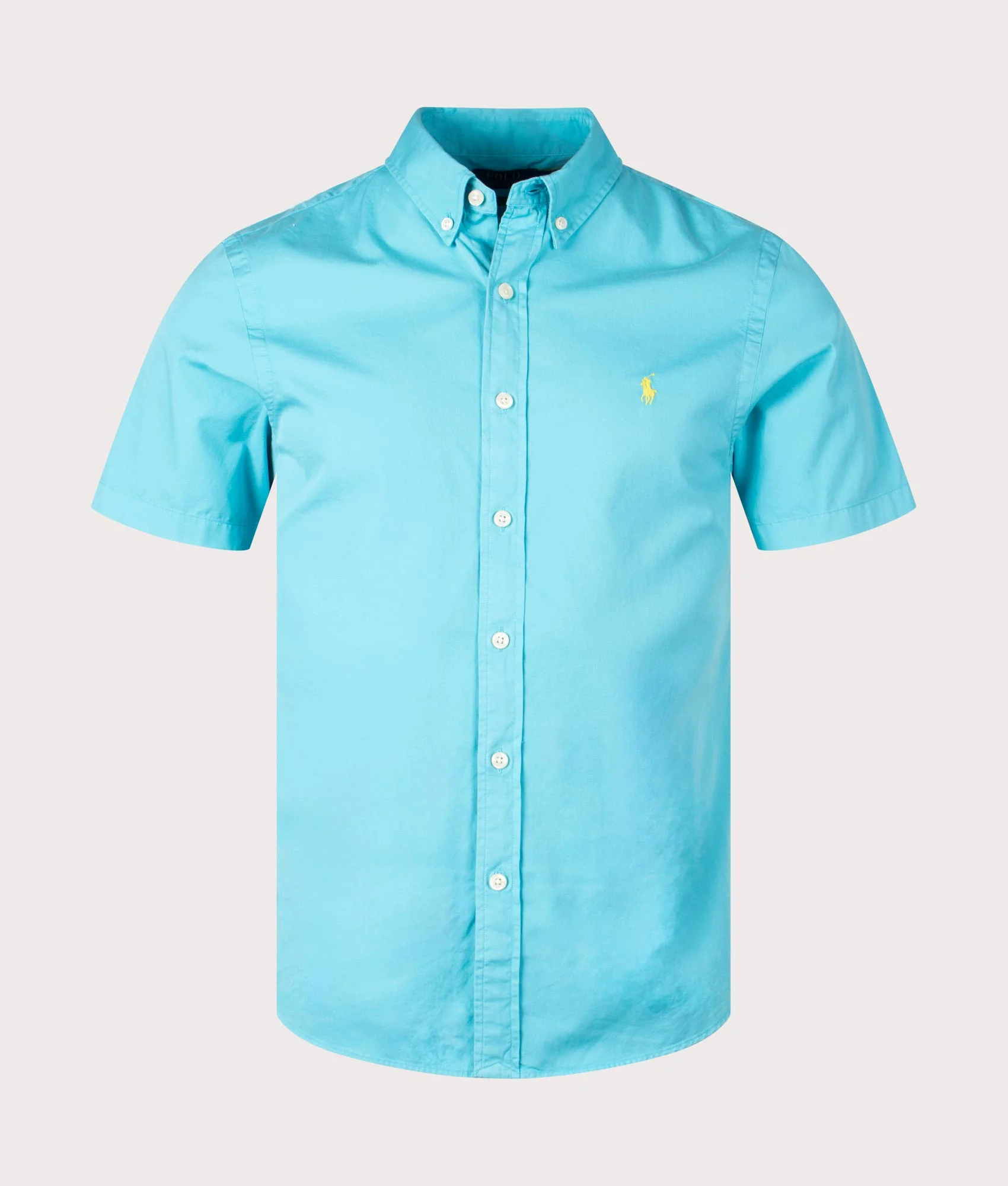 Slim Fit Short Sleeve Twill Sport Shirt