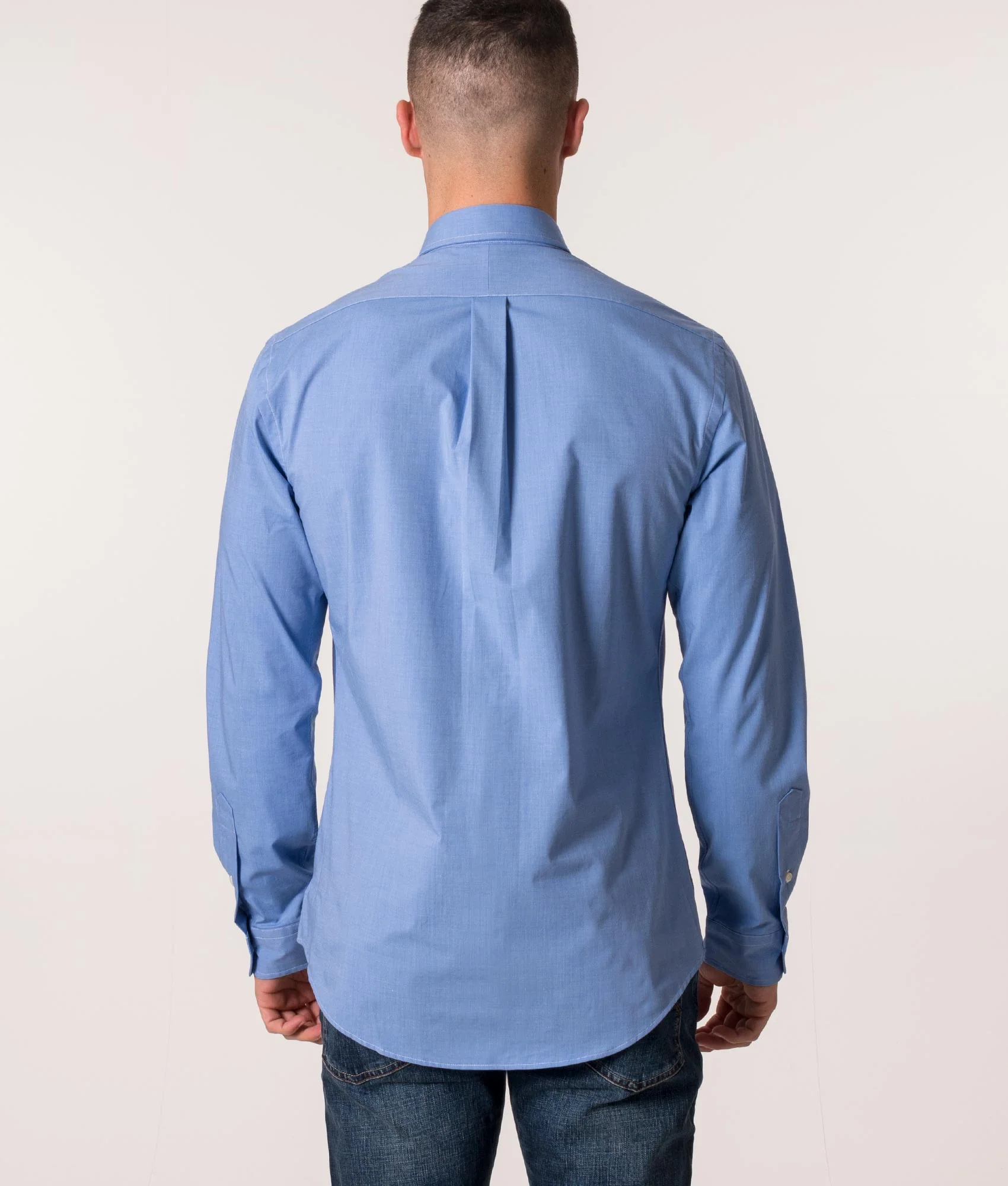 Slim Fit Stretch Poplin Shirt - Image 4