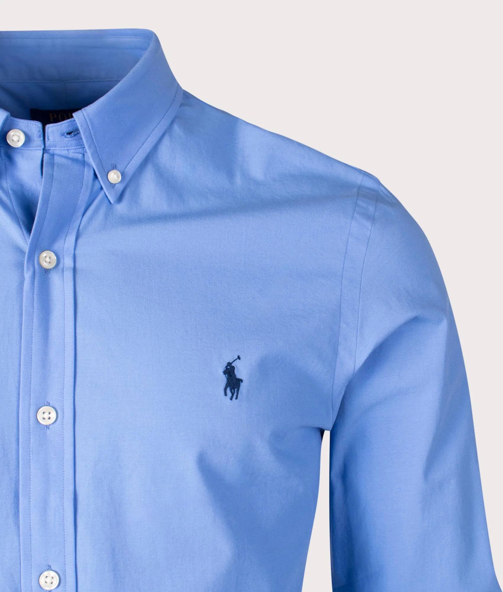 Slim Fit Stretch Poplin Shirt - Image 2