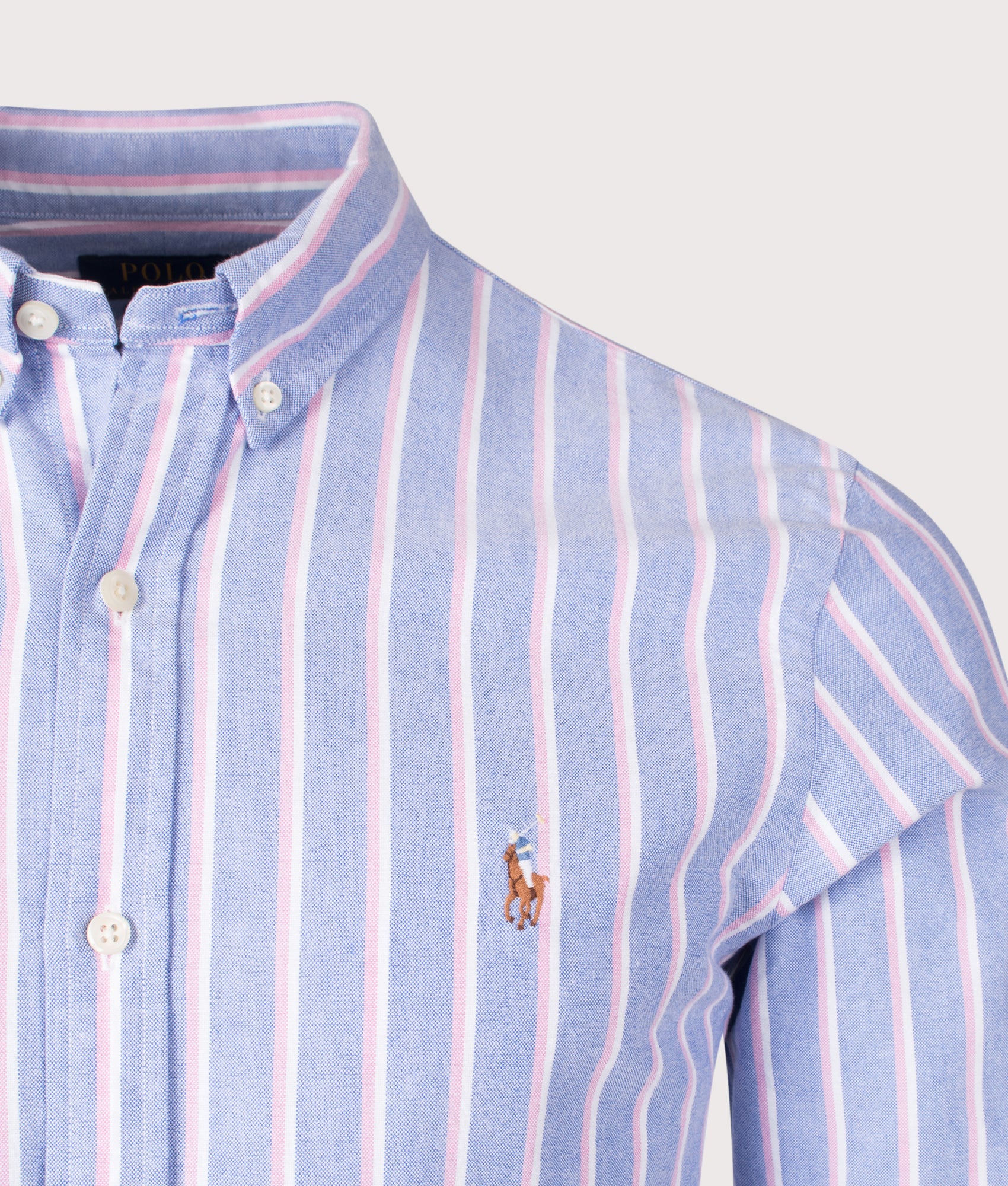 Slim Fit Striped Oxford Shirt - Image 2