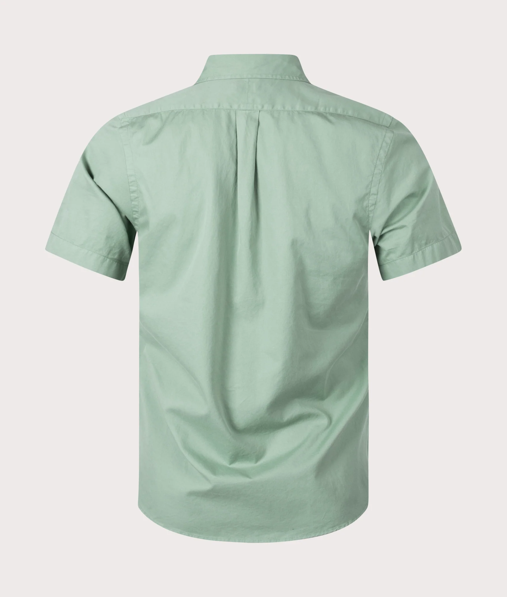 Slim Fit Short Sleeve Twill Sport Shirt - Image 3