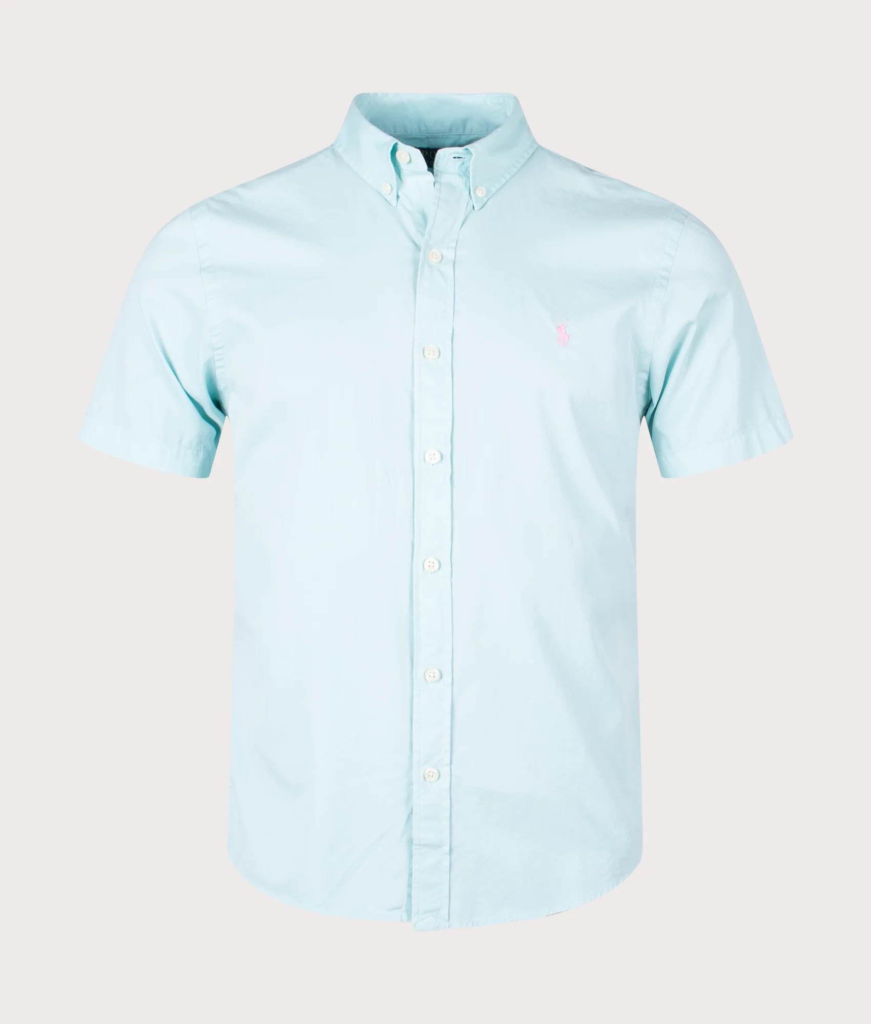 Slim Fit Short Sleeve Twill Sport Shirt