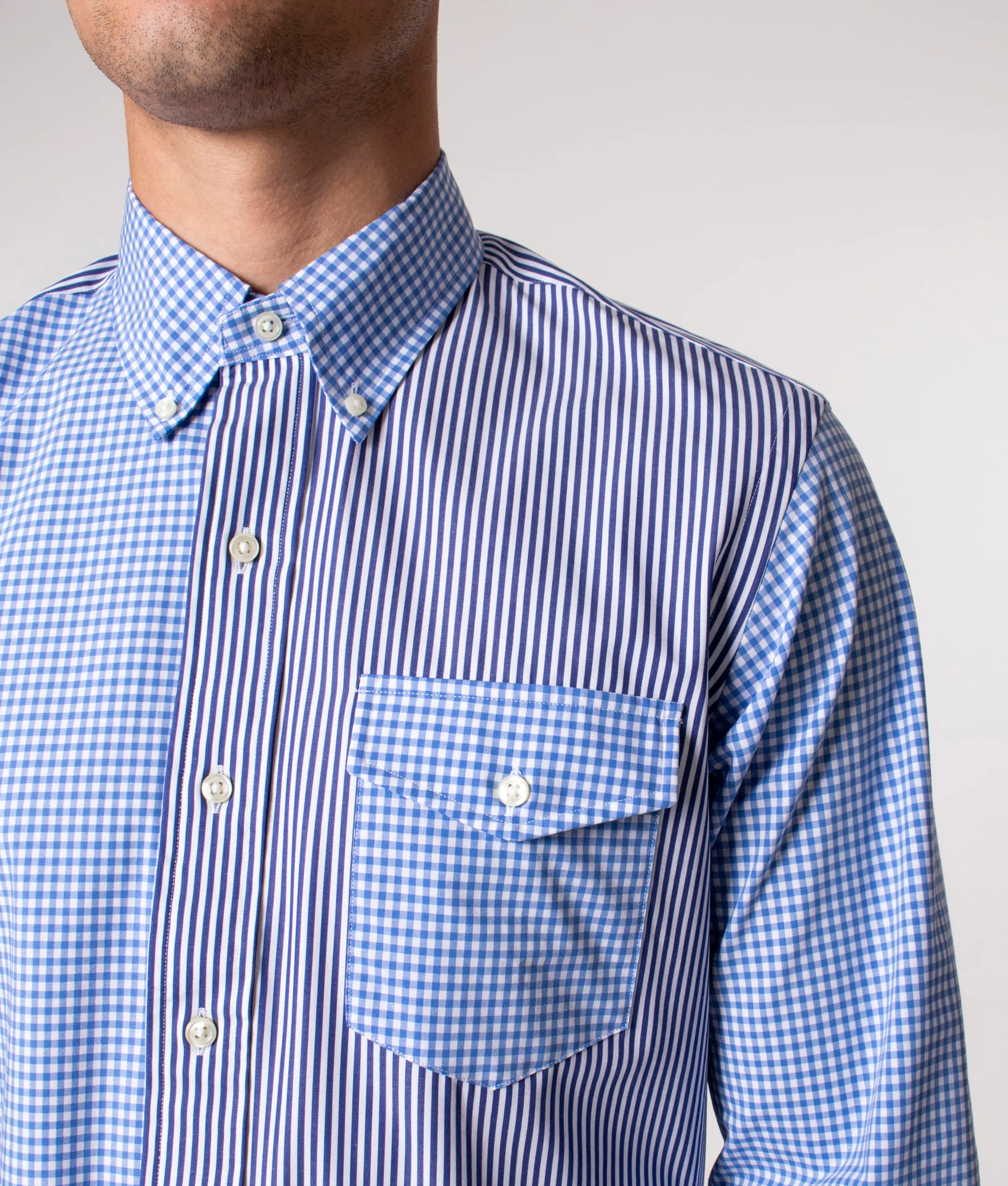 Relaxed Fit Long Sleeve Sport Shirt - Image 3