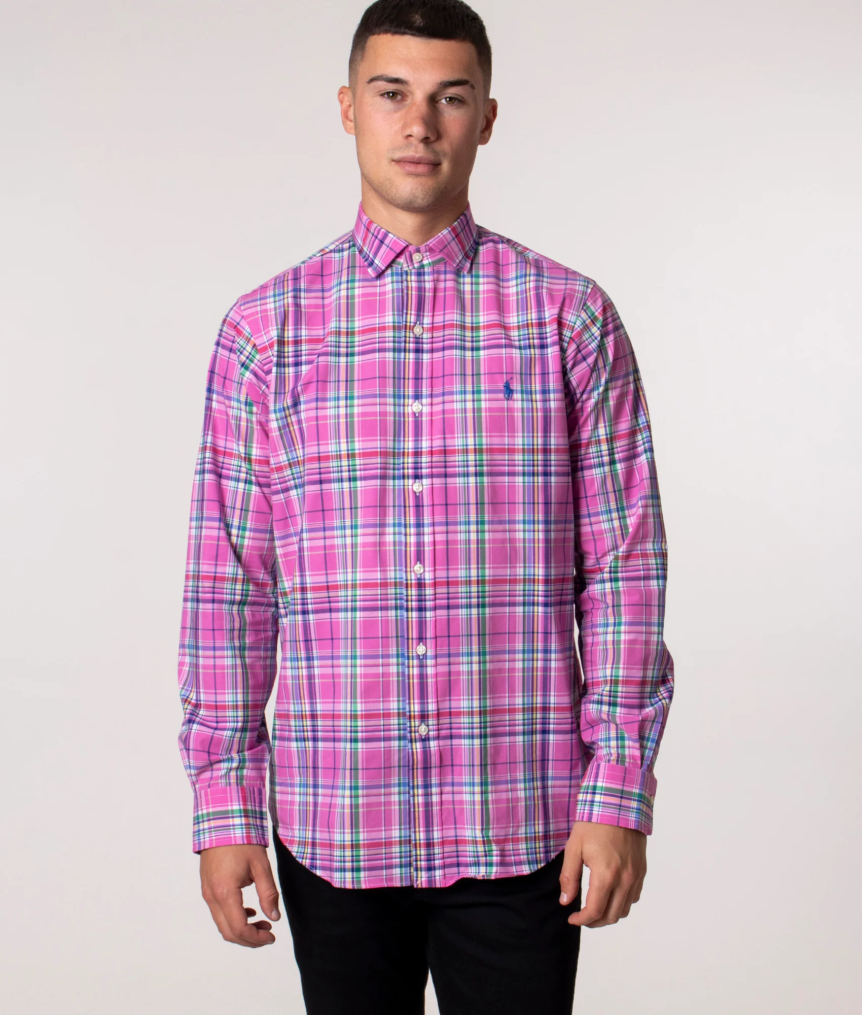 Relaxed Fit Long Sleeve Twill Sport Shirt - Image 2