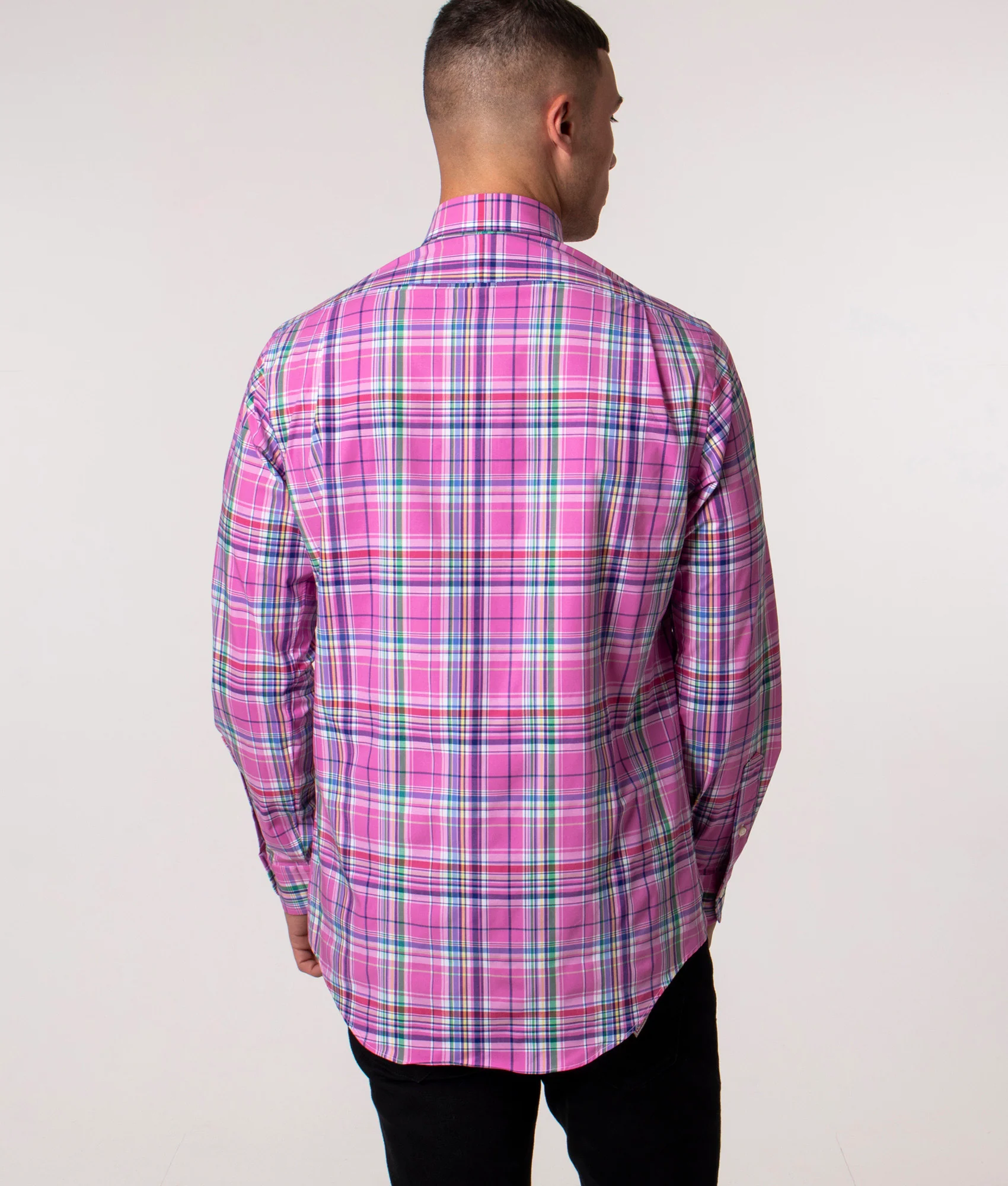 Relaxed Fit Long Sleeve Twill Sport Shirt - Image 4