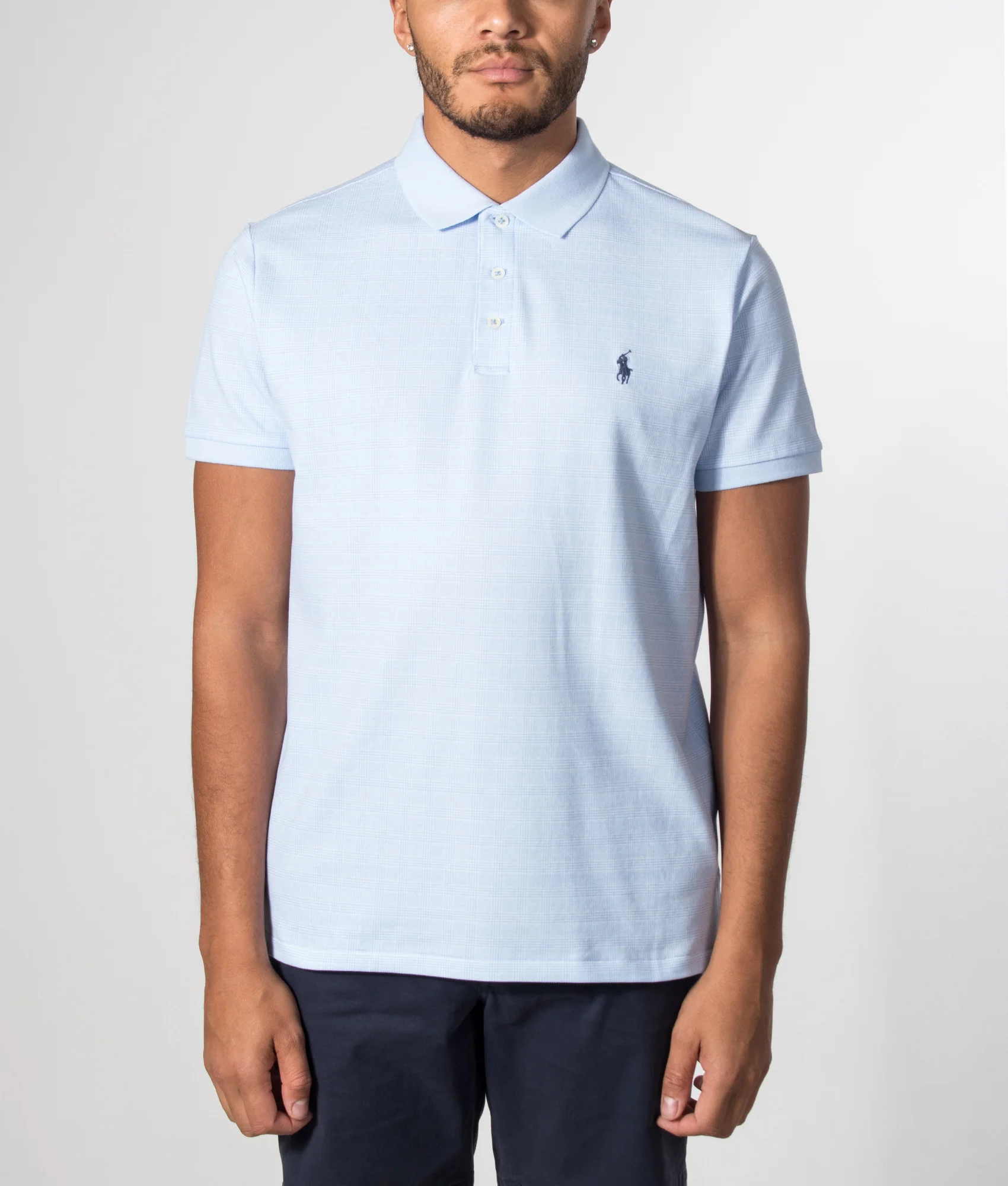 Custom Slim Fit Stretch Mesh Polo Shirt - Image 2