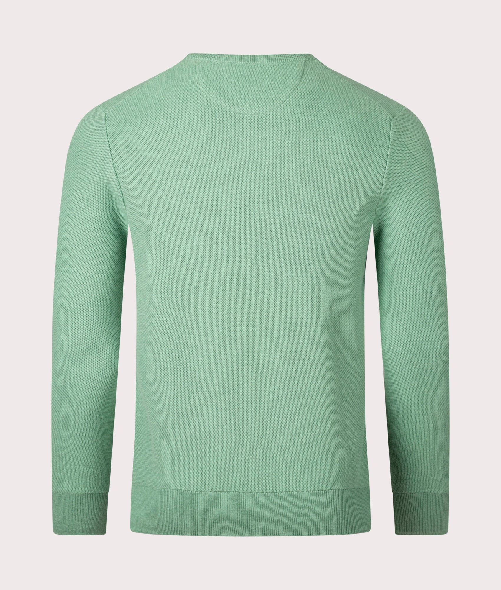 Textured Cotton Mesh Knitted Jumper - Image 3