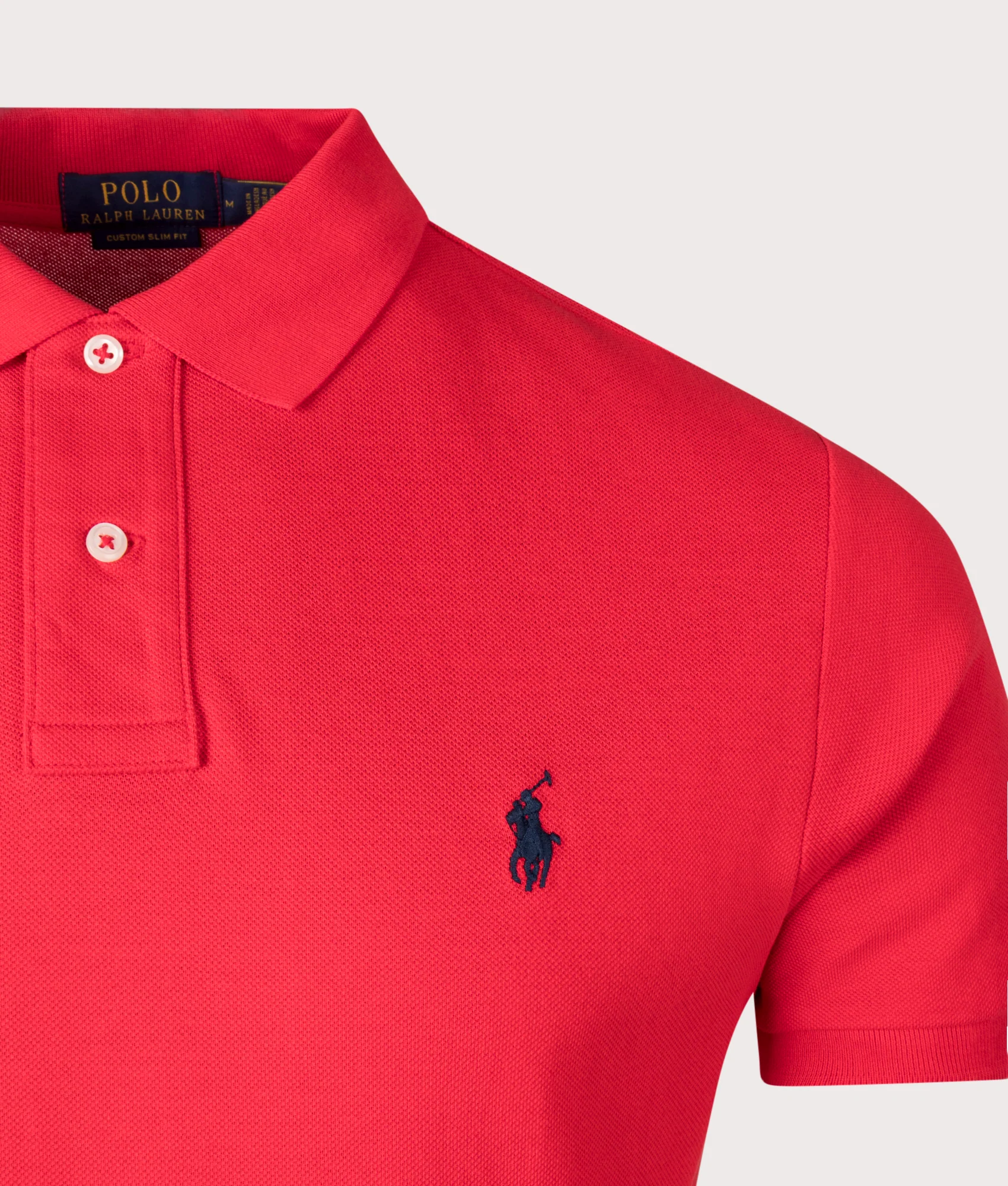 Custom Slim Fit Mesh Polo Shirt - Image 3