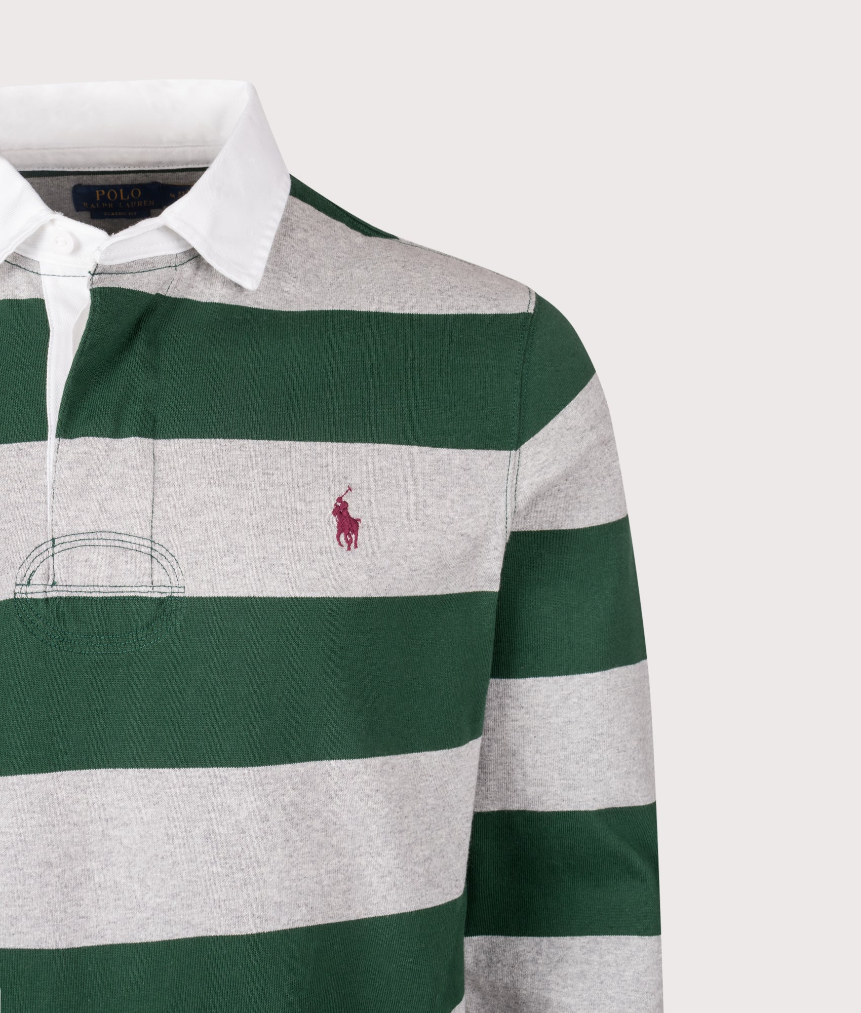 Classic Fit The Iconic Striped Rugby Shirt - Image 2
