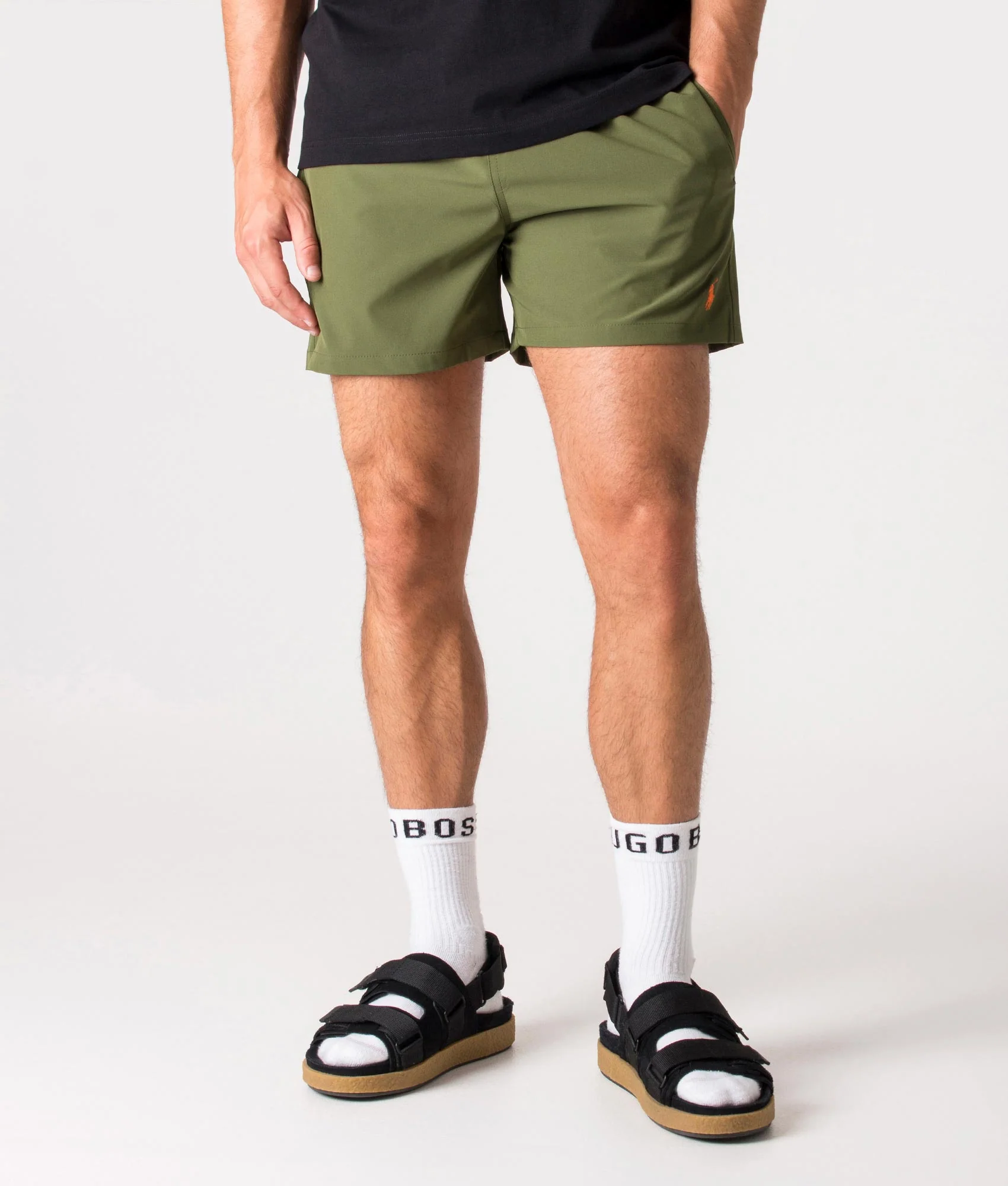 Slim Fit Traveler Mid Swim Shorts - Image 3