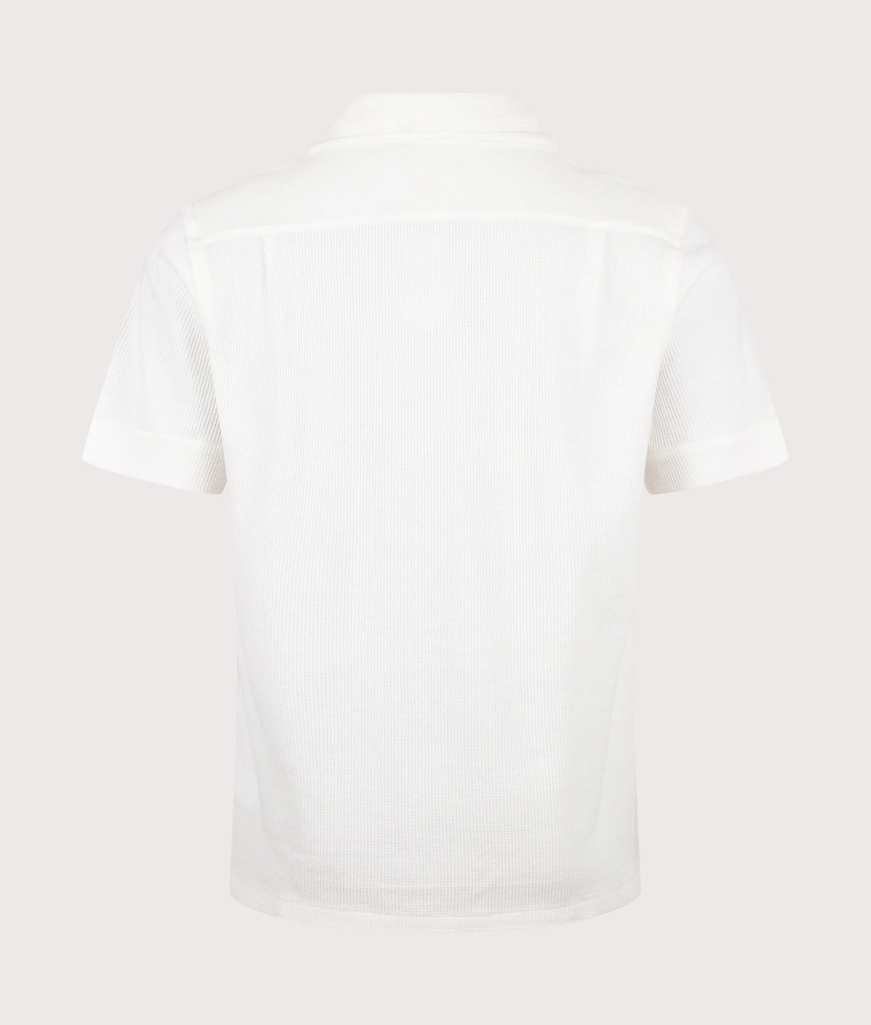 Waffle Knit Camp Collar Shirt - Image 2
