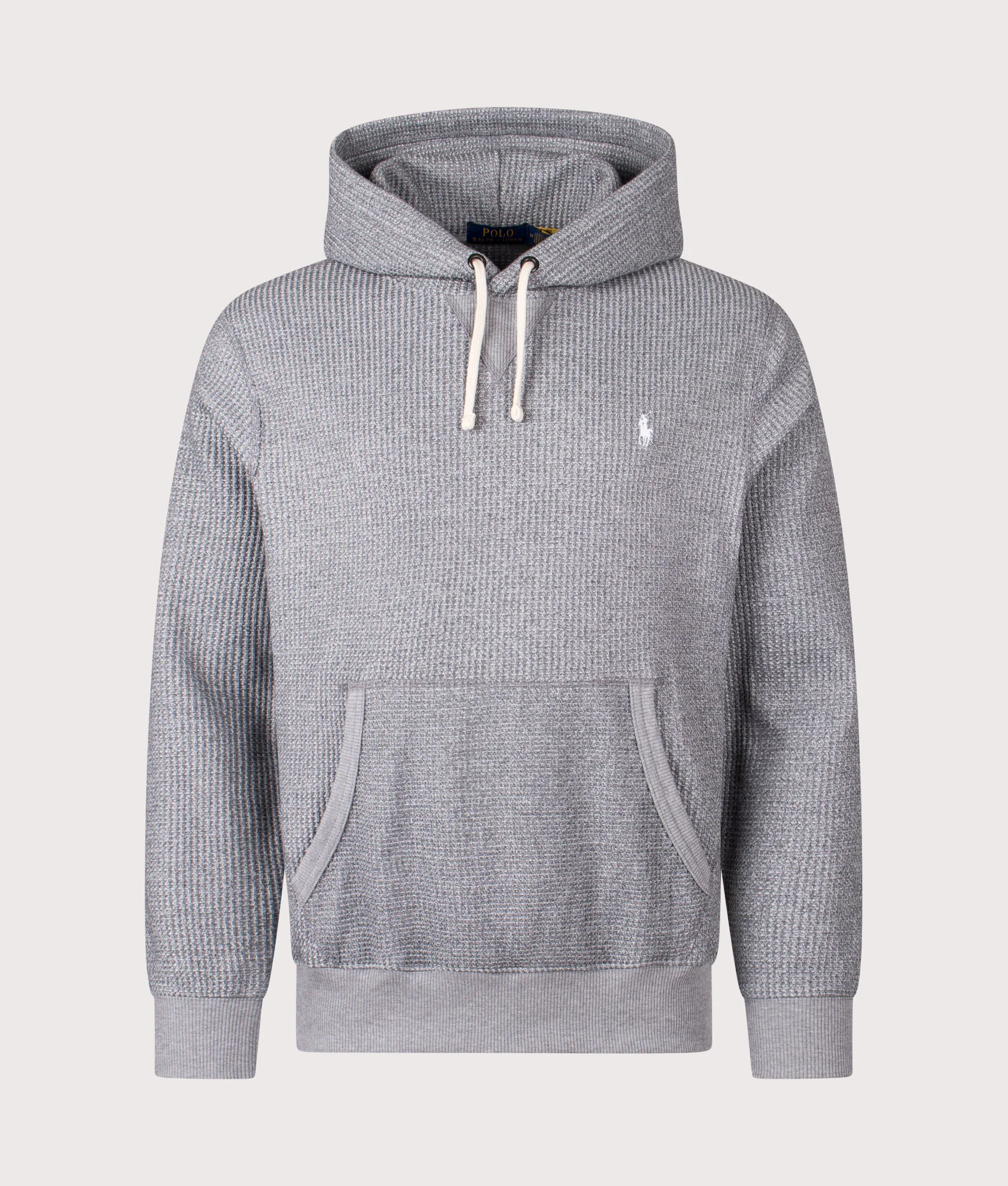 Waffle Knit Fleece Lined Hoodie