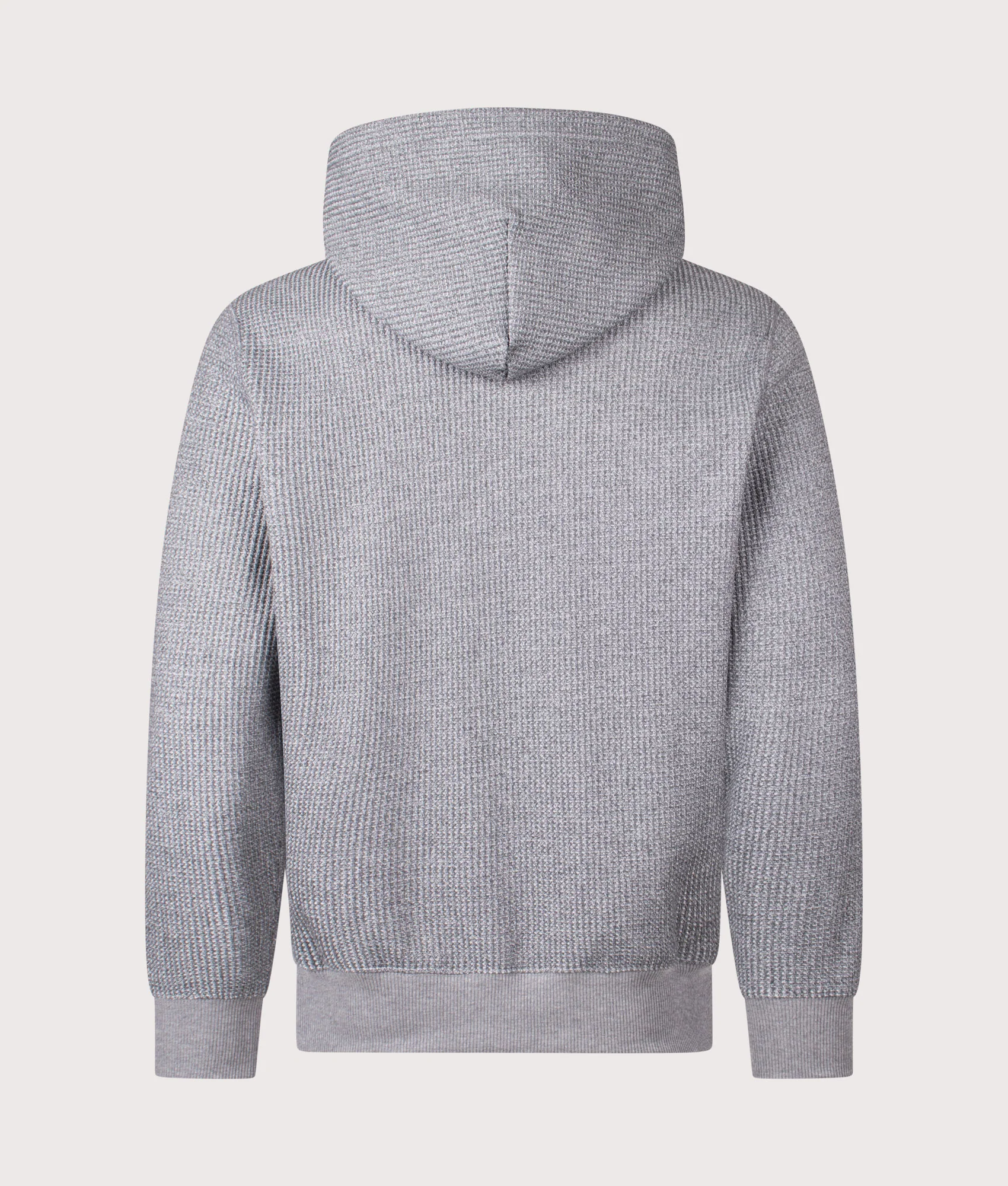 Waffle Knit Fleece Lined Hoodie - Image 3