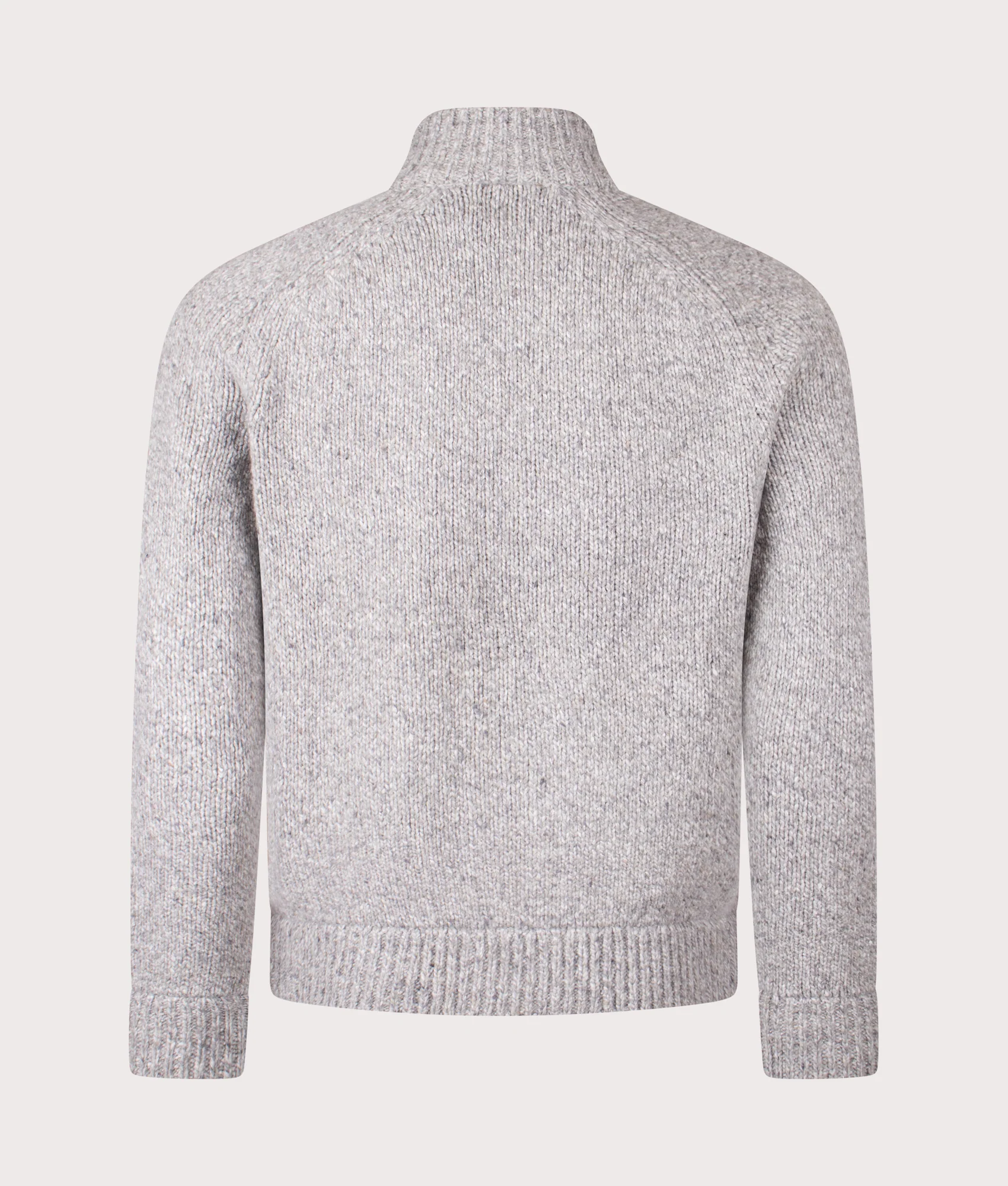 Wool-Blend Mockneck Cardigan - Image 3