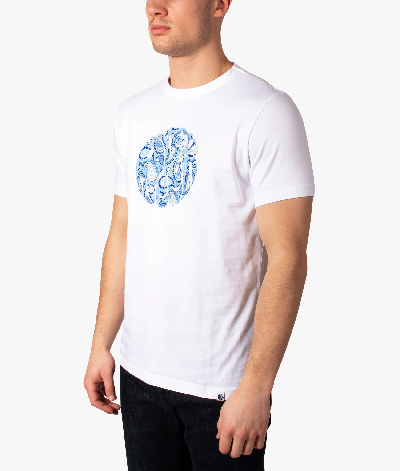 Blake Paisley Printed Logo T-Shirt - Image 3