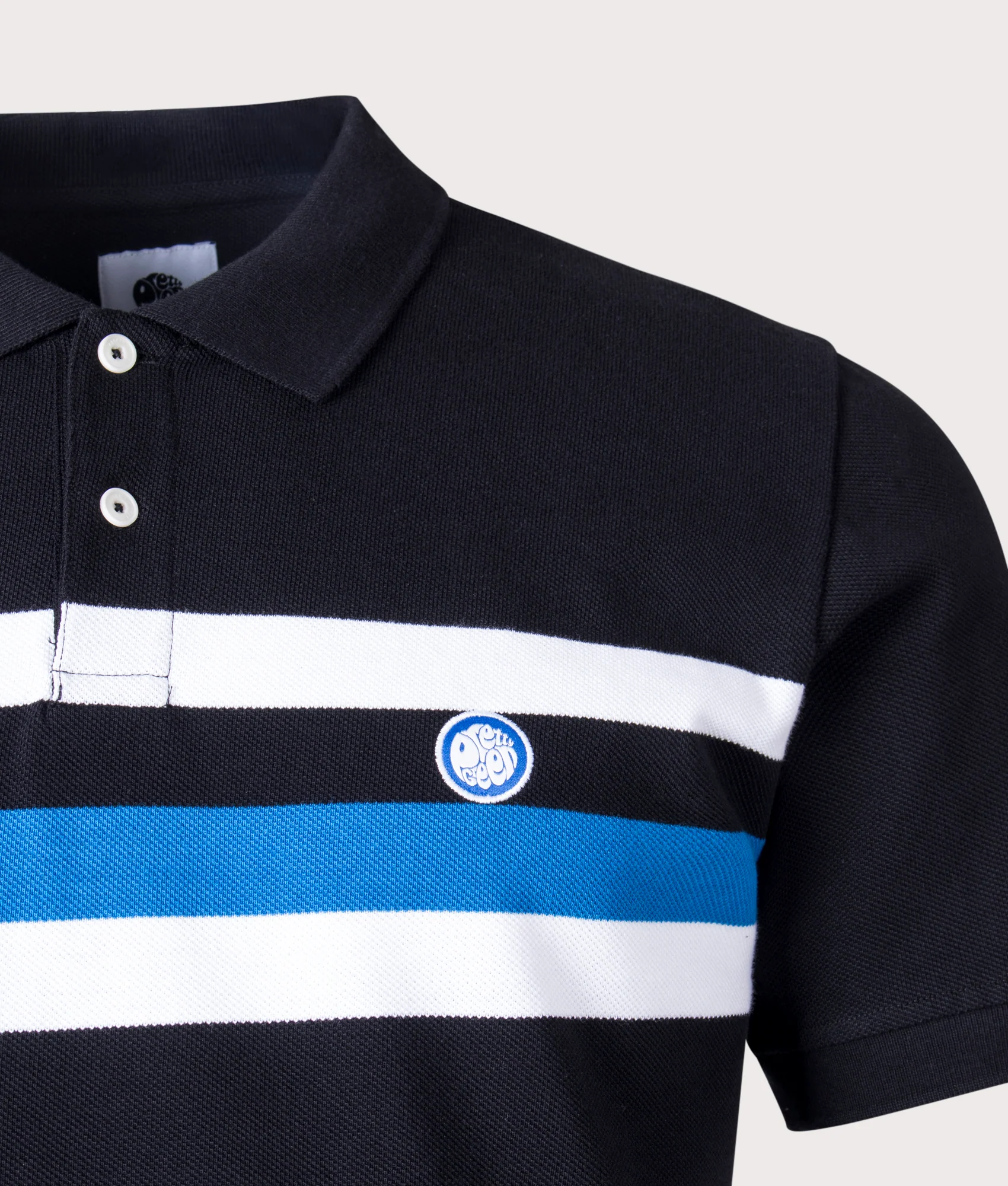 Slim Fit Hollen Chest Stripe Polo Shirt - Image 2