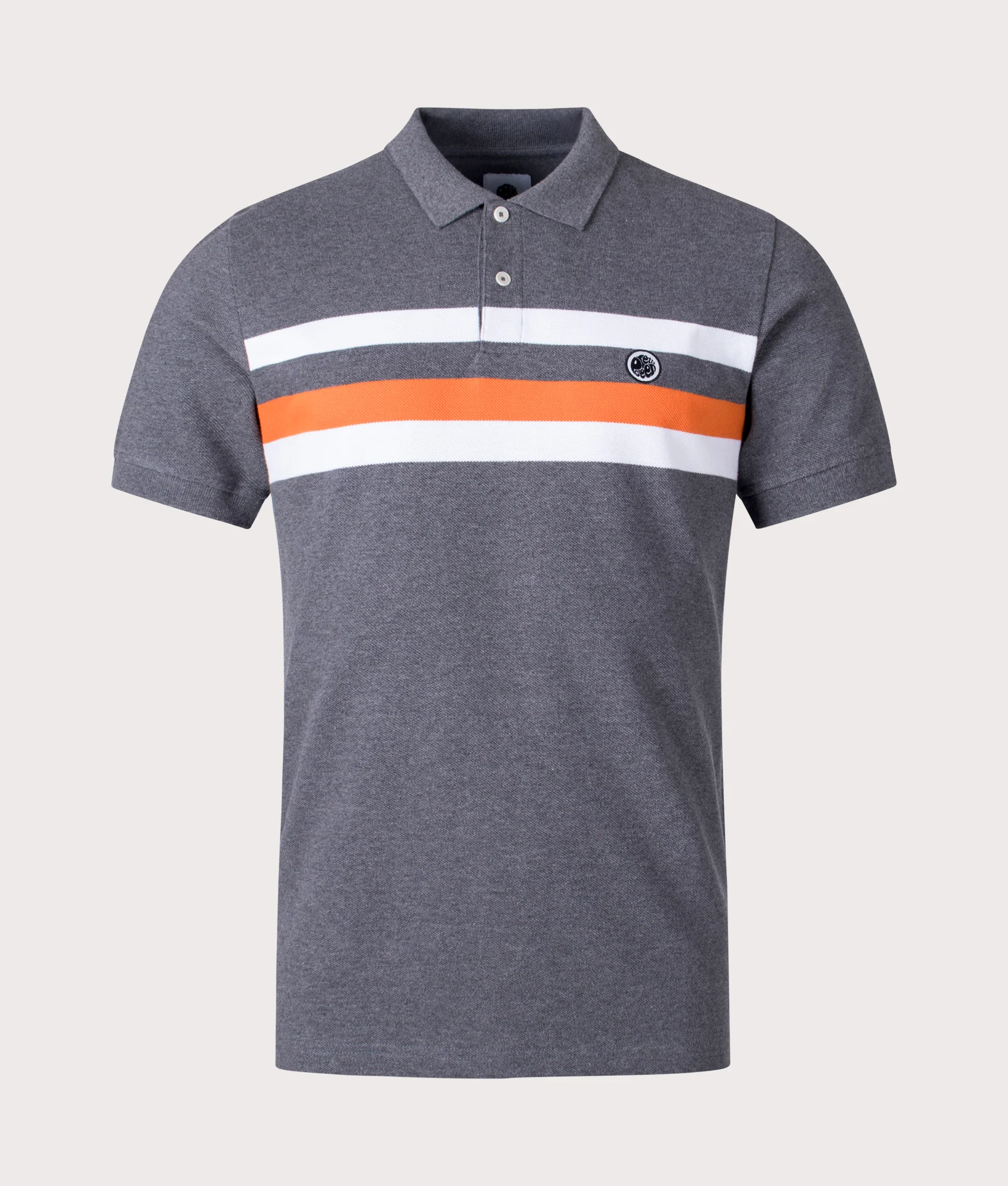 Slim Fit Hollen Chest Stripe Polo Shirt