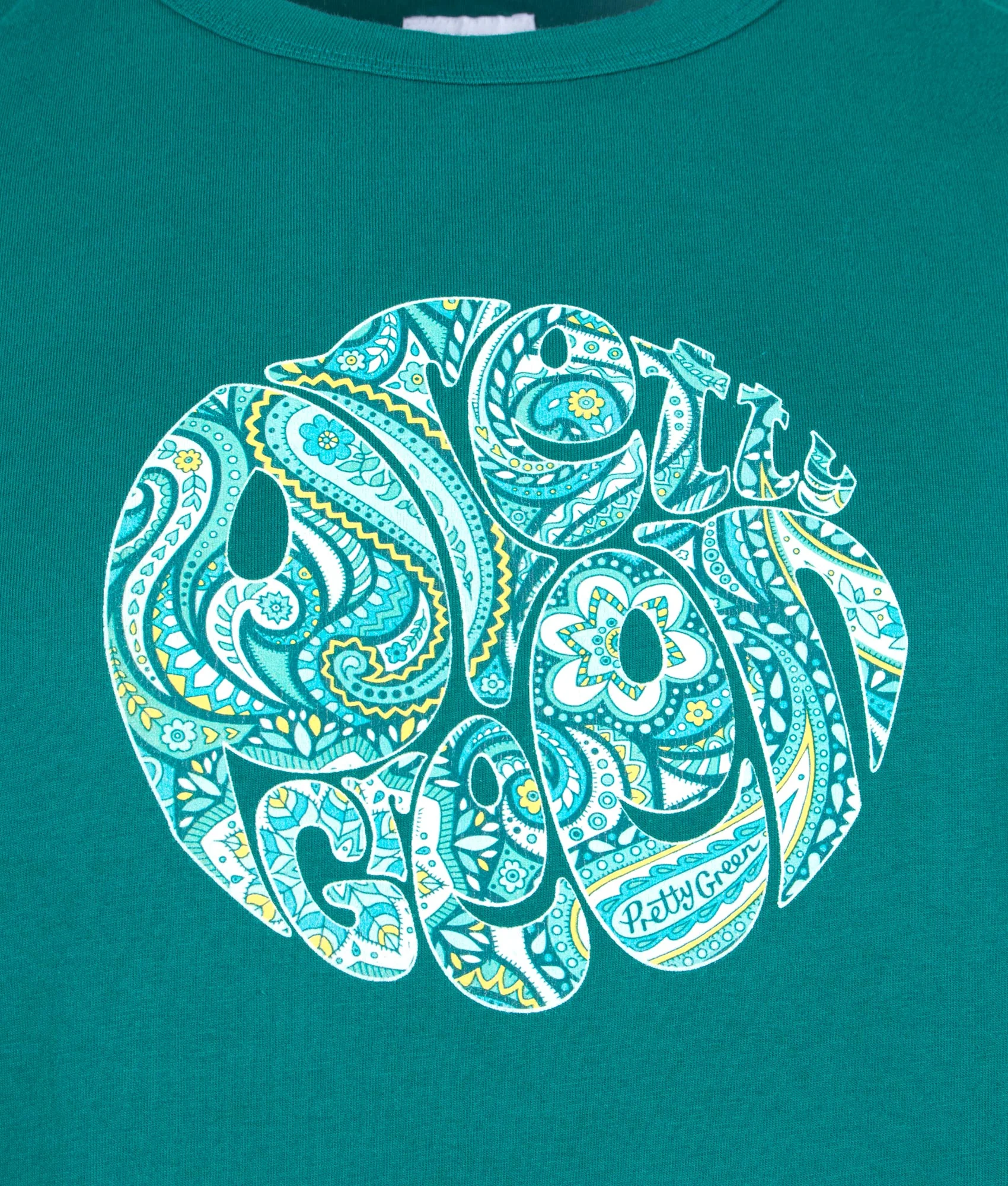 Slim Fit Itchycoo Paisley Printed Logo T-Shirt - Image 2