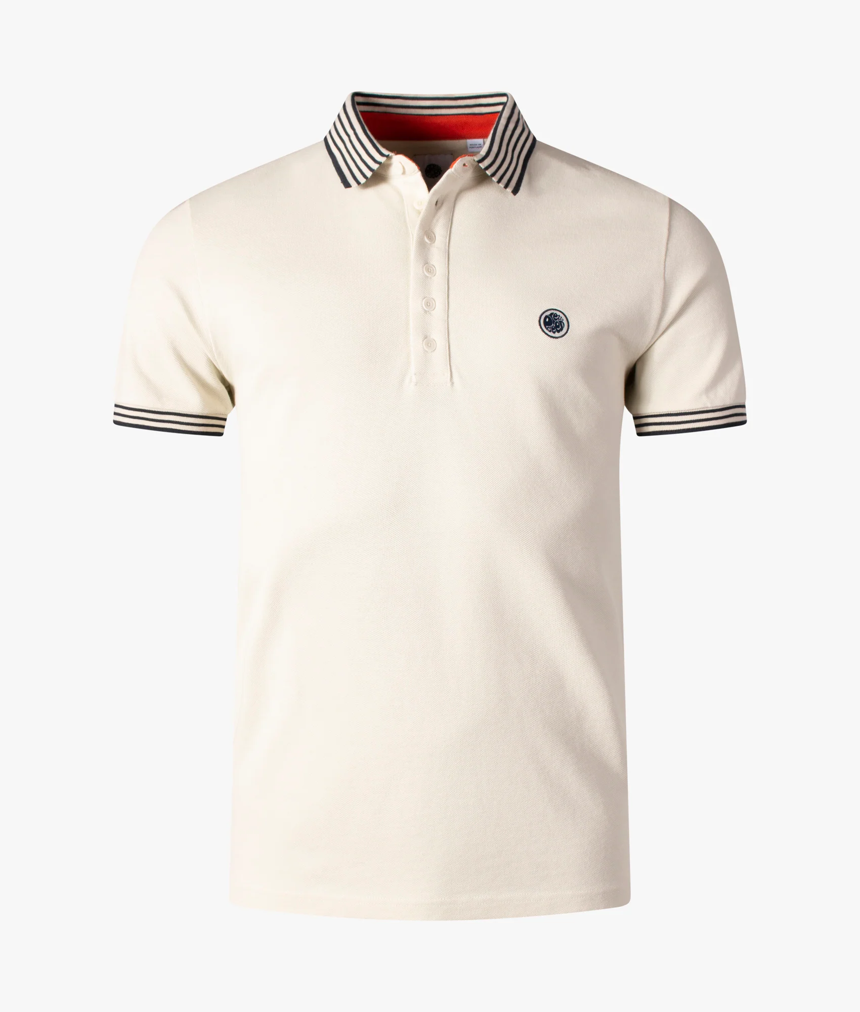 Nautical Striped Collar Polo