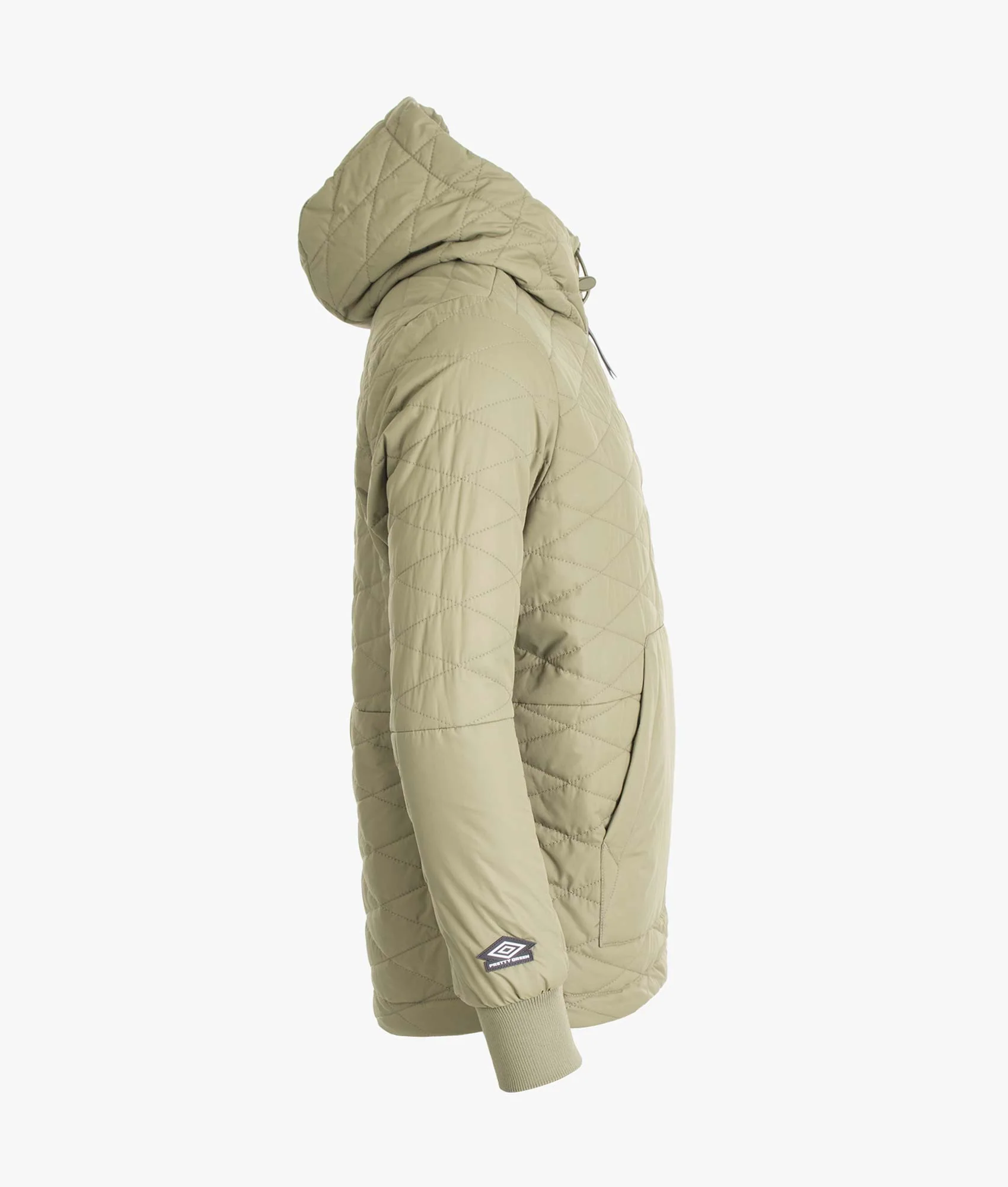 Pretty Green X Umbro Diamond Quilted Hooded Jacket - Image 3
