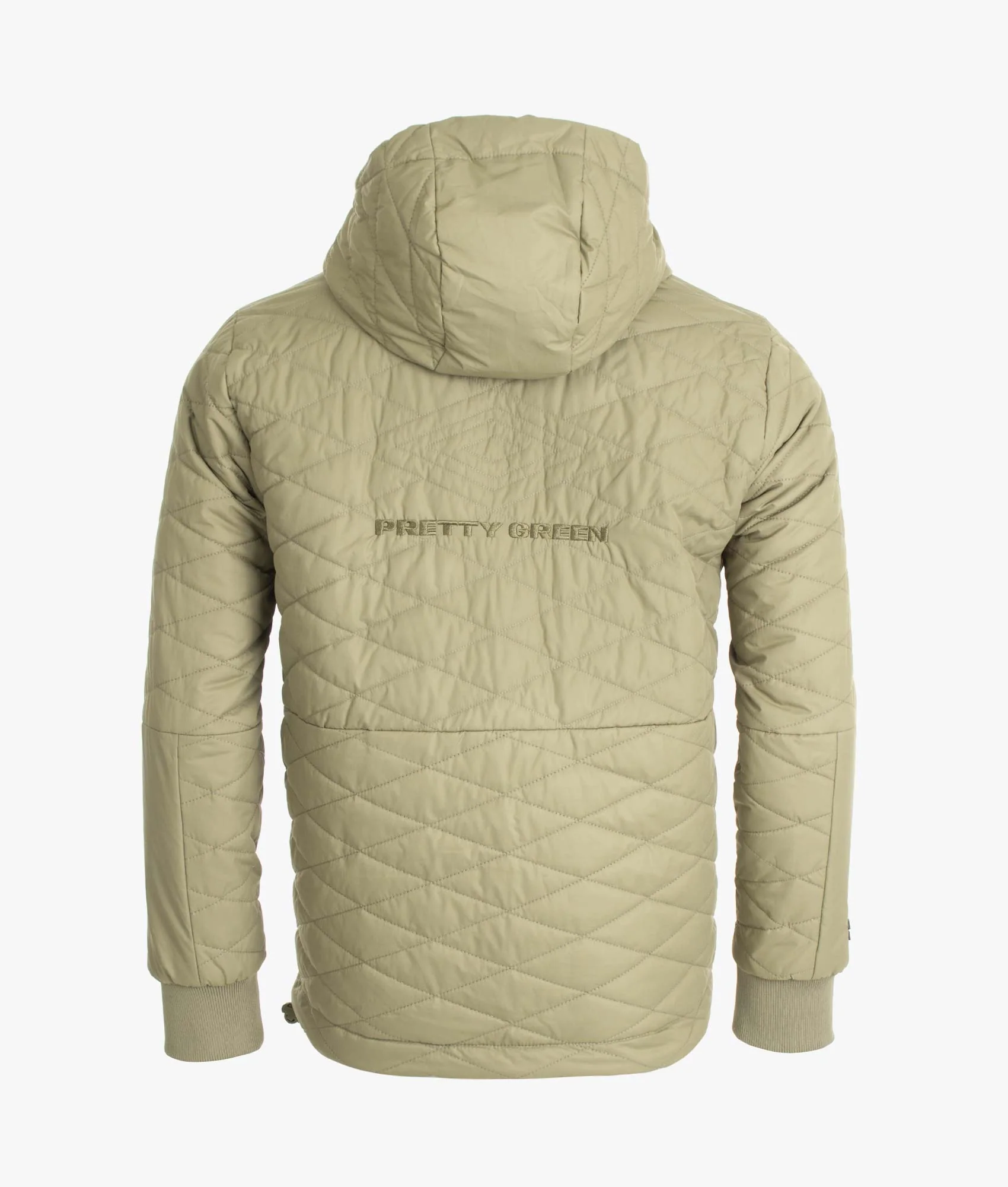 Pretty Green X Umbro Diamond Quilted Hooded Jacket - Image 4