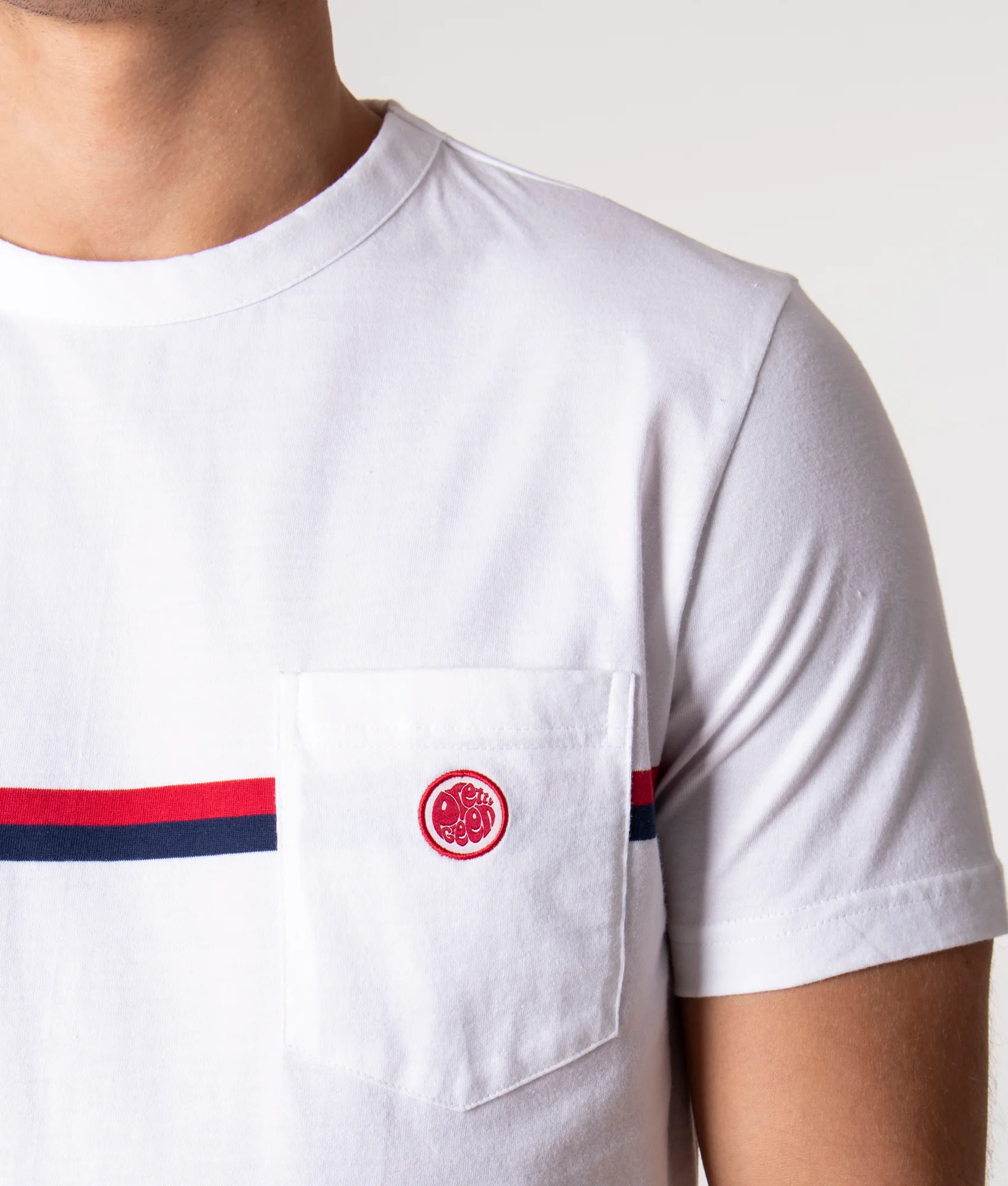 Slim Fit Tilby Chest Stripe T-Shirt - Image 2