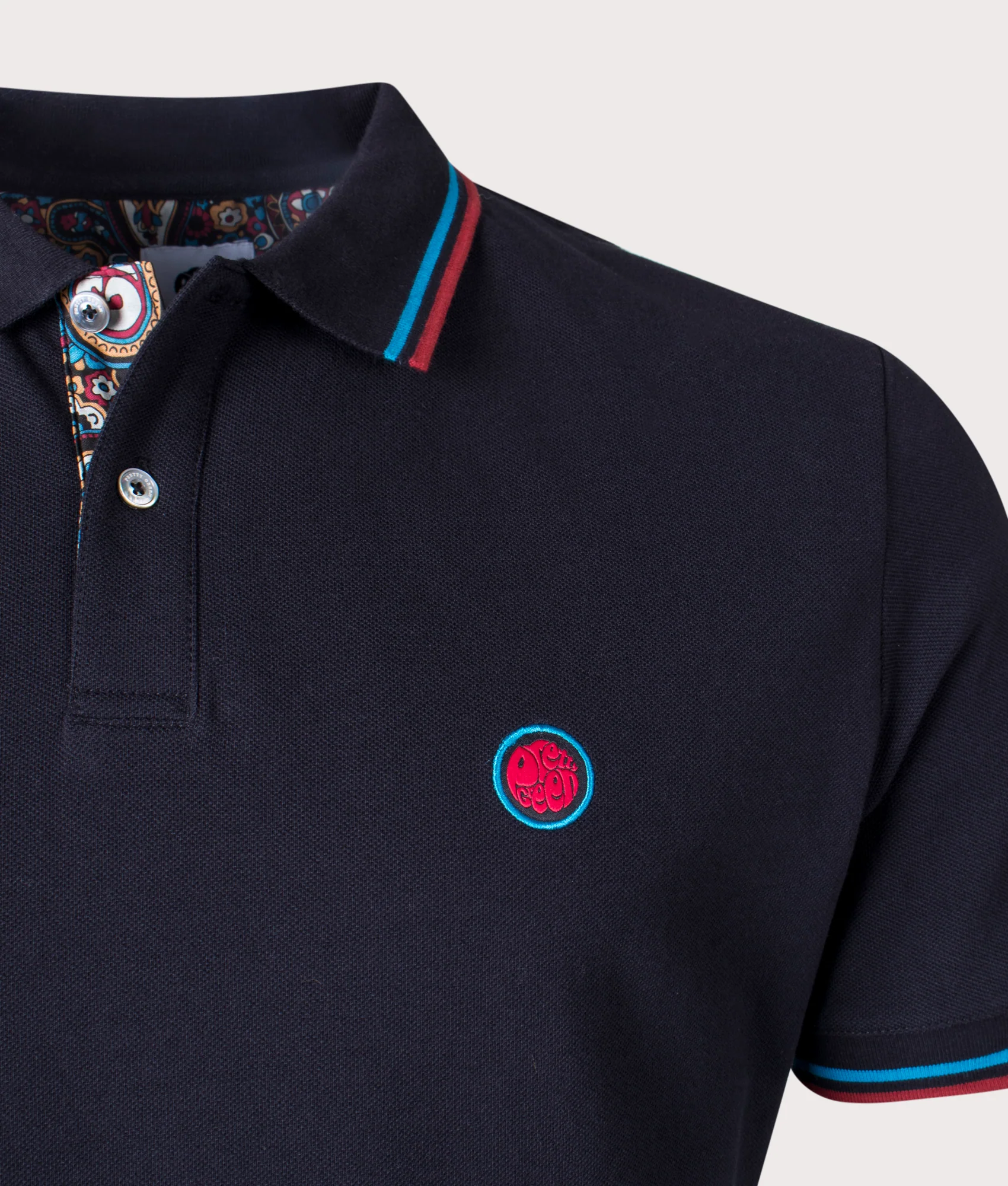 Wonderwall Paisley Placket Polo Shirt - Image 2