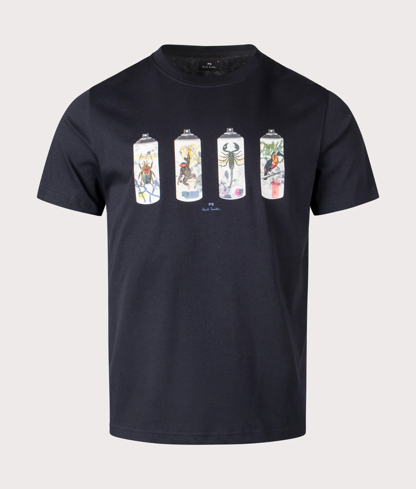 Regular Fit Animal 'Spray Cans' Print T-Shirt