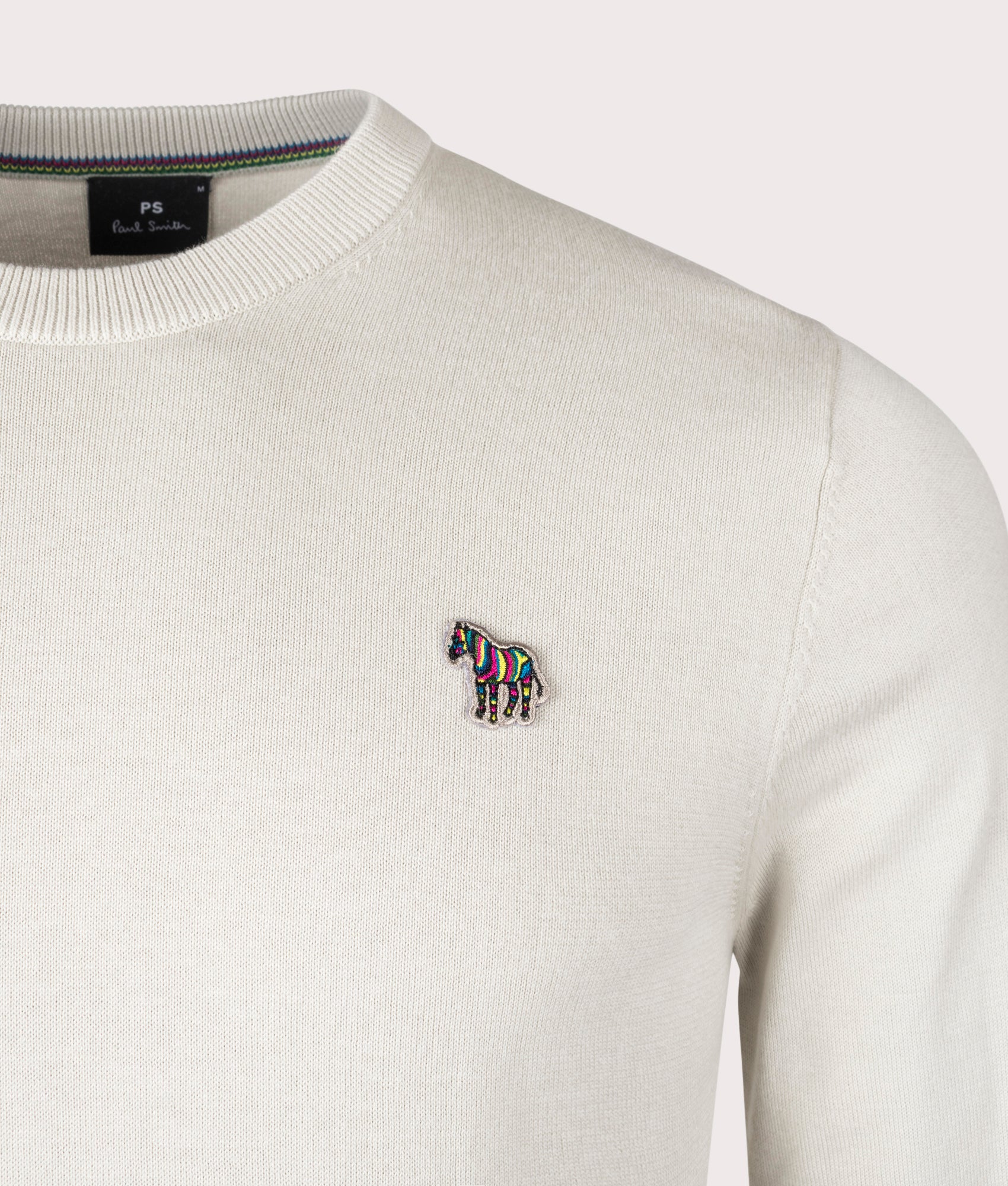 Regular Fit Zebra Badge Knit Jumper - Image 2