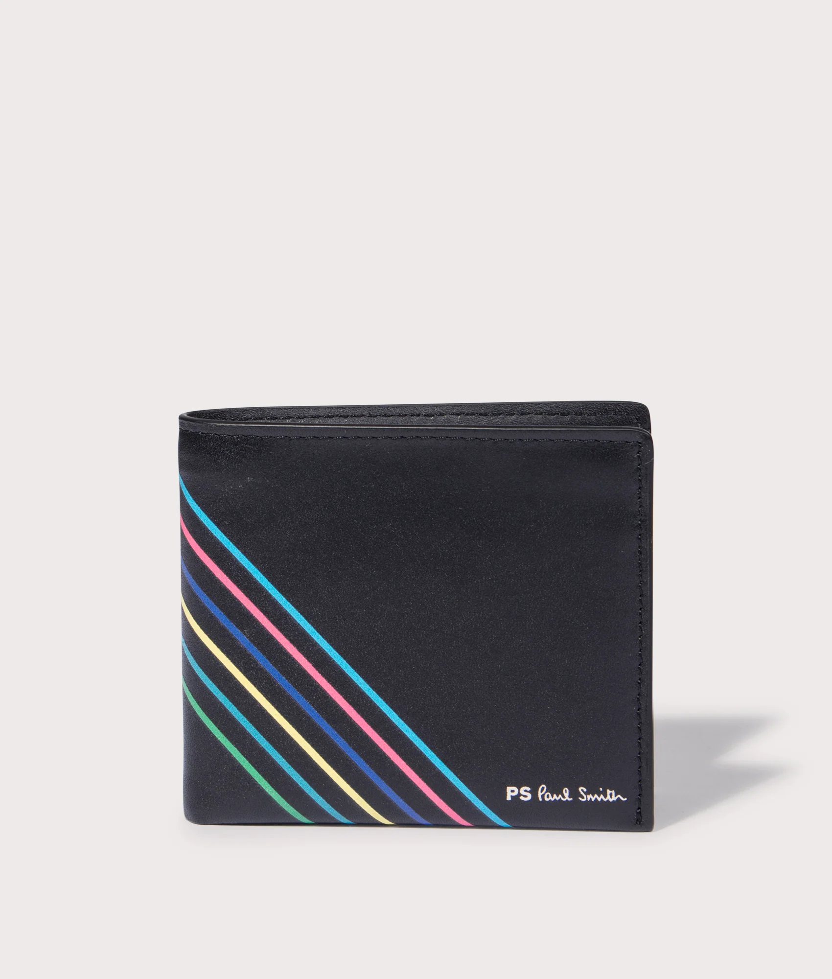 Leather 'Sports Stripe' Billfold Wallet - Image 3