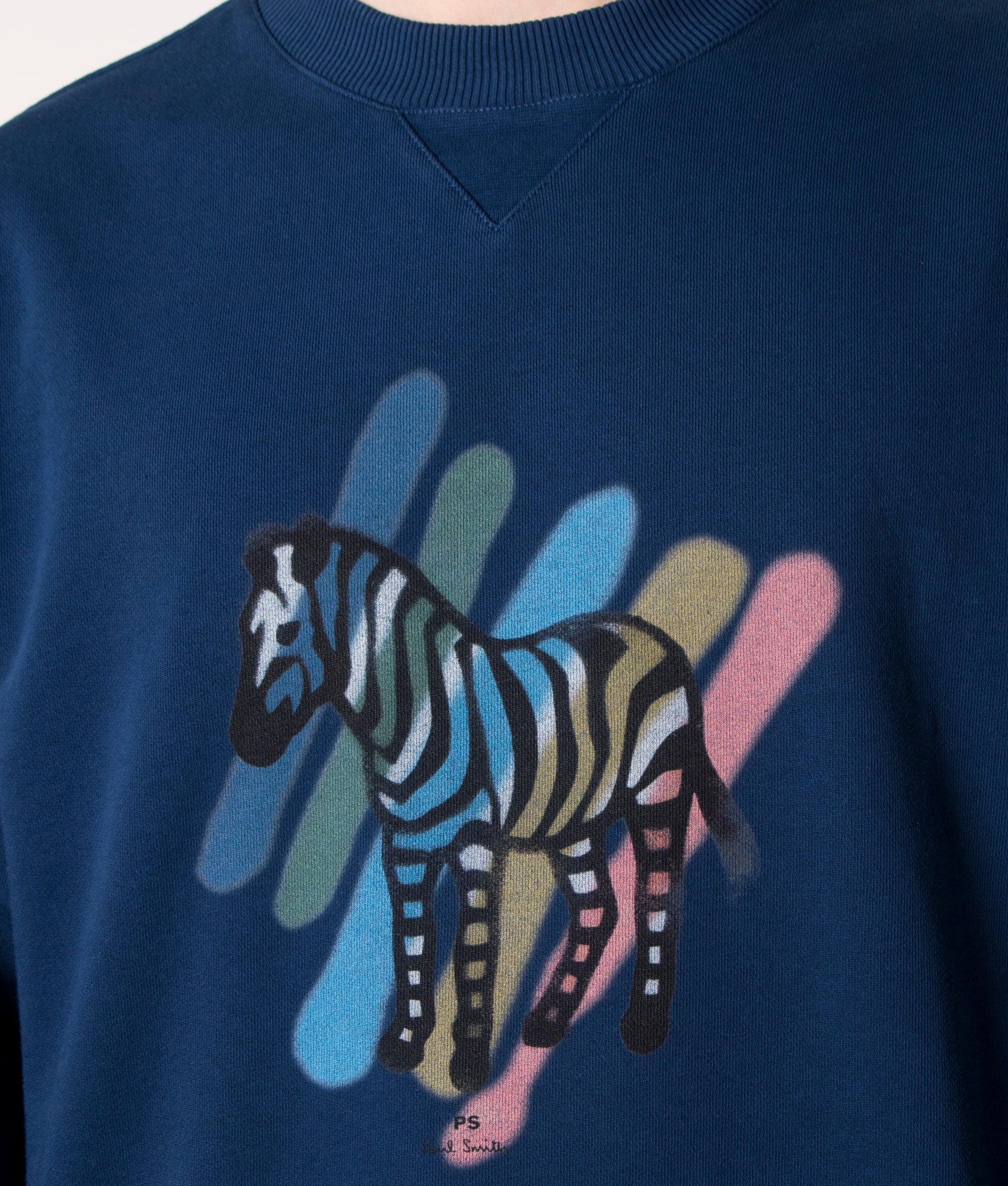 Regular Fit Large Broad Stripe Zebra Sweatshirt - Image 2