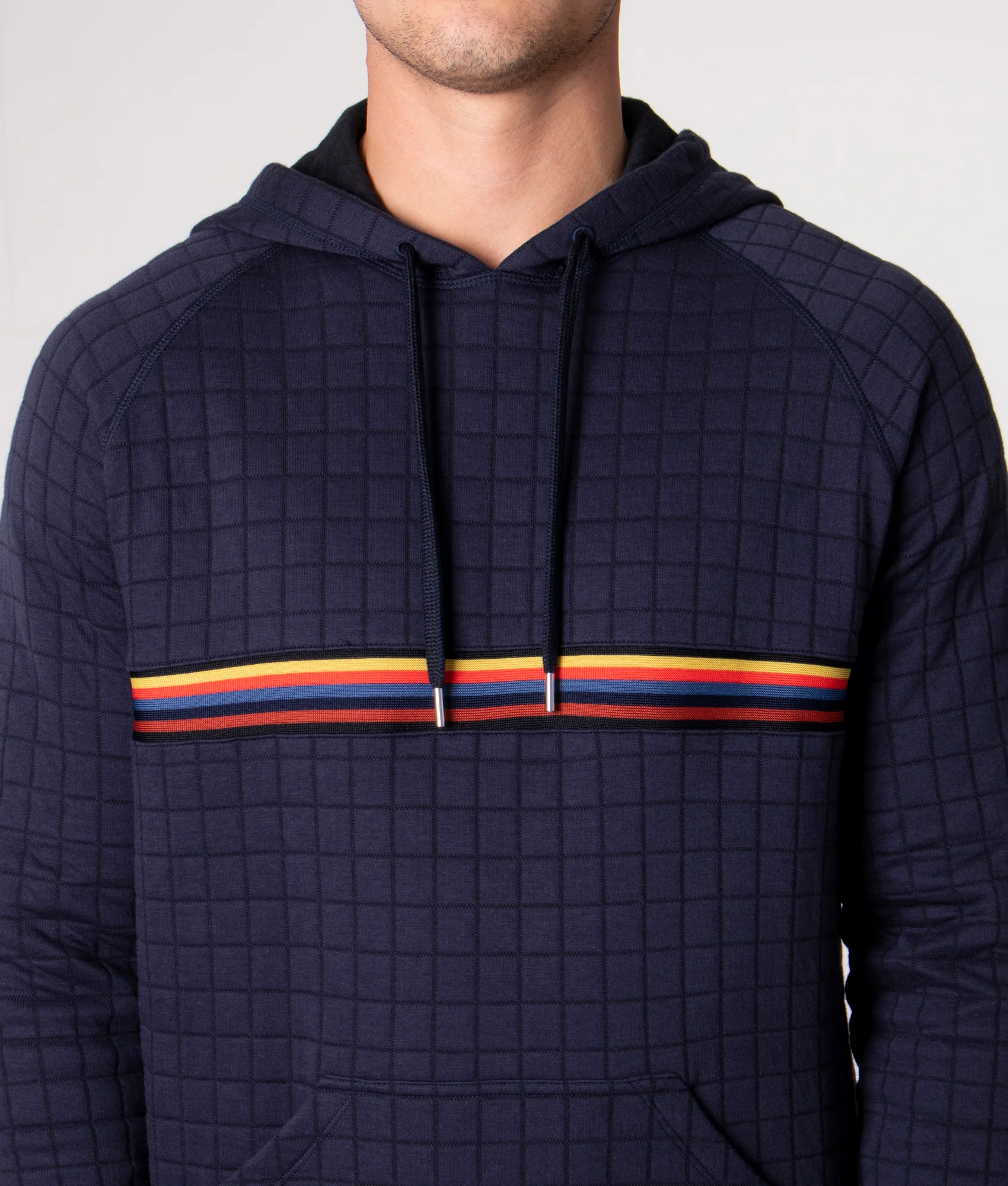 Regular Fit Bright Stripe Tape Hoodie - Image 2