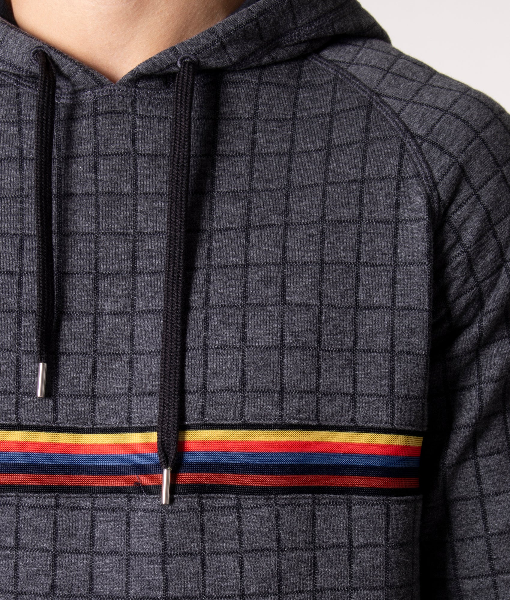 Regular Fit Bright Stripe Tape Hoodie - Image 2