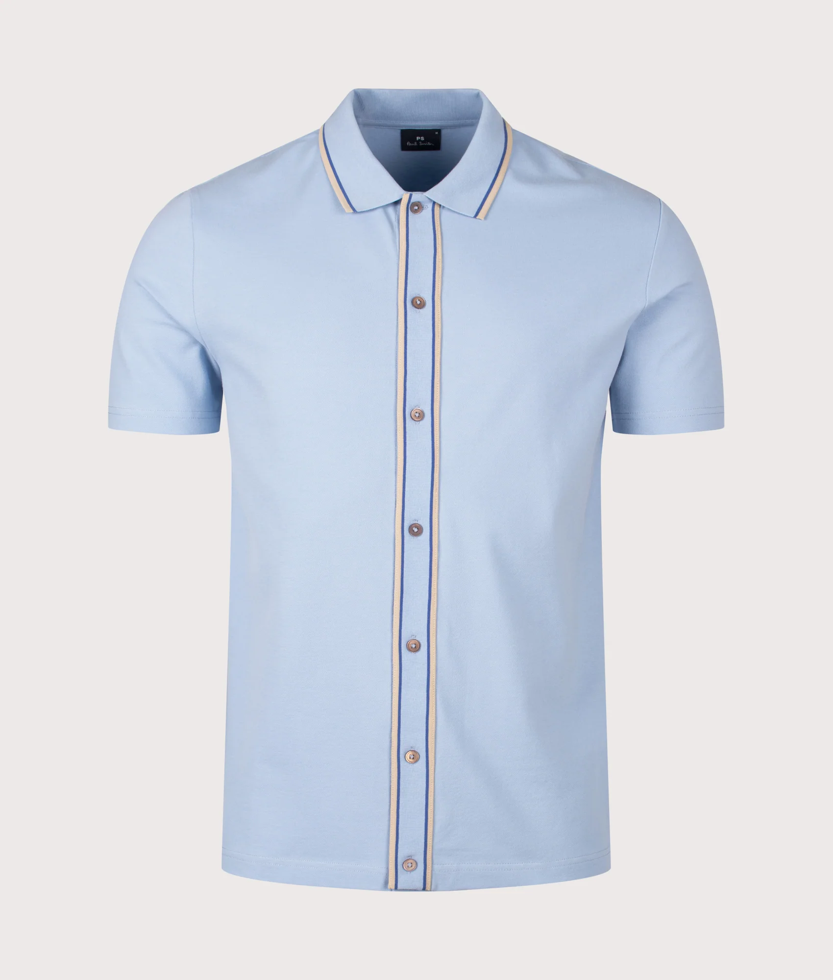 Regular Fit Button Through Polo Shirt