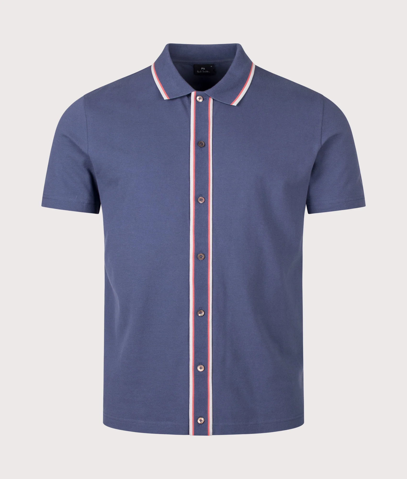 Regular Fit Button Through Polo Shirt