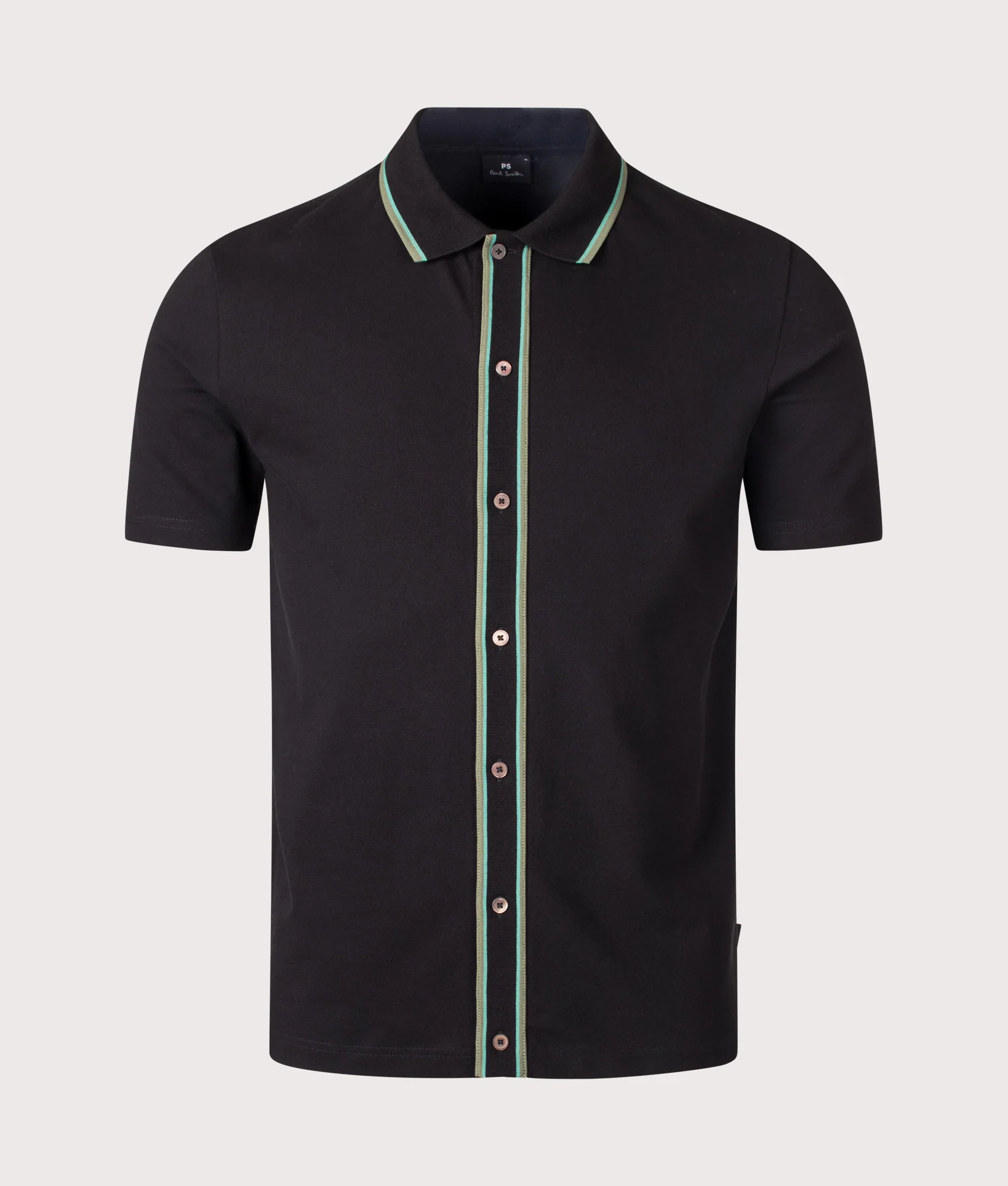 Regular Fit Button Through Polo Shirt