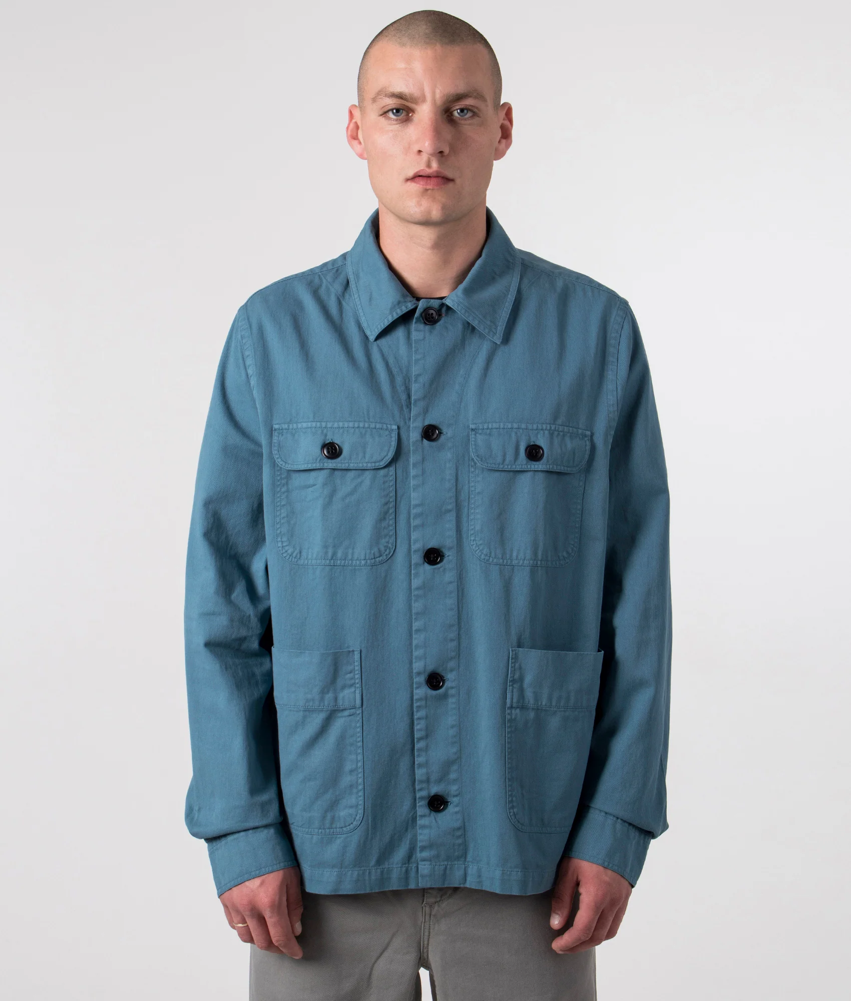Regular Fit Broad Stripe Zebra Overshirt - Image 3