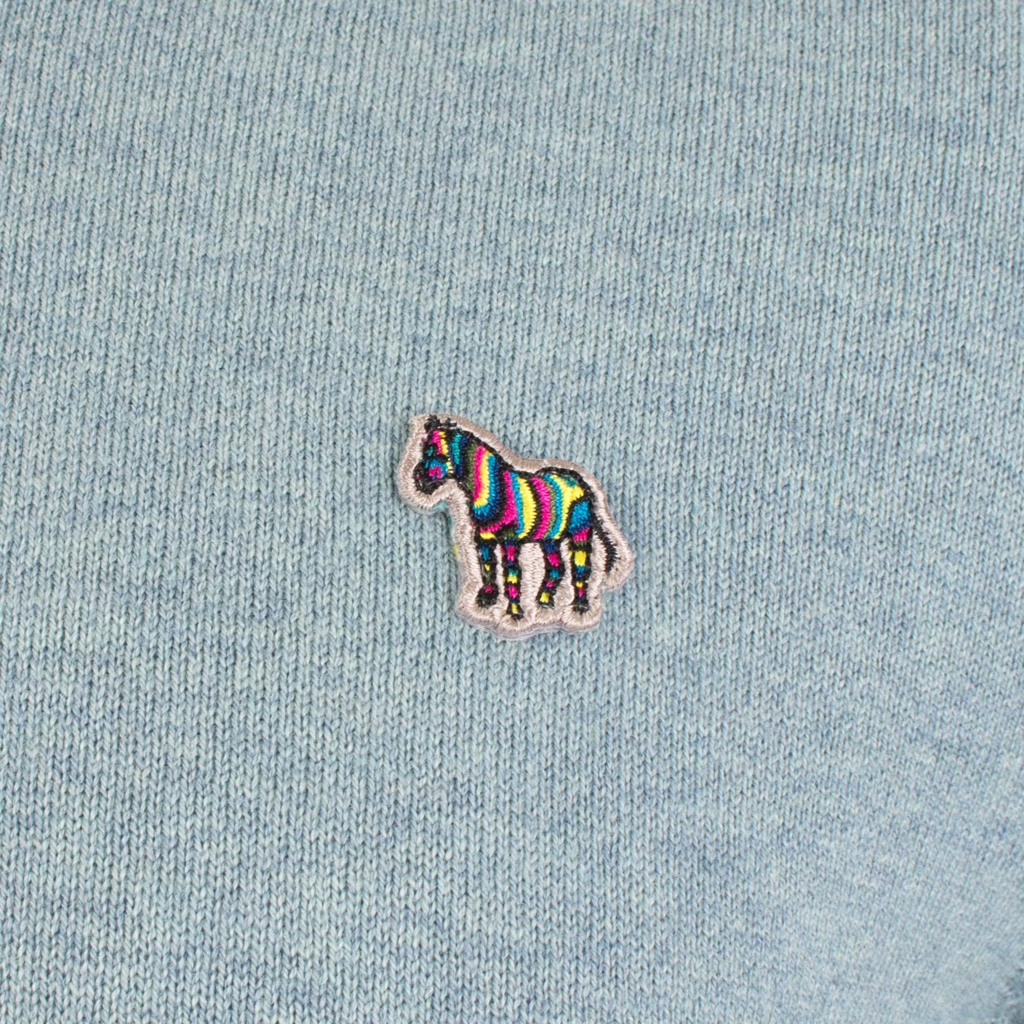 Regular Fit Crew Neck Zebra Knit Jumper - Image 2