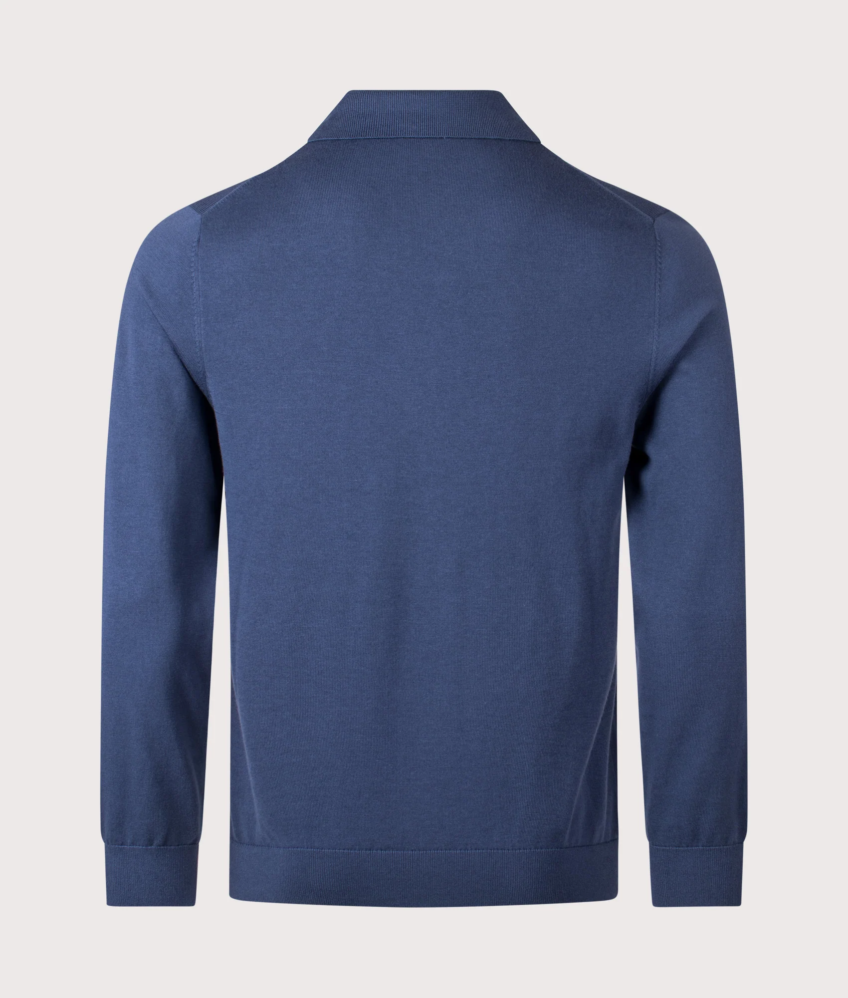 Regular Fit Sports Stripe Long Sleeve Polo Shirt - Image 3