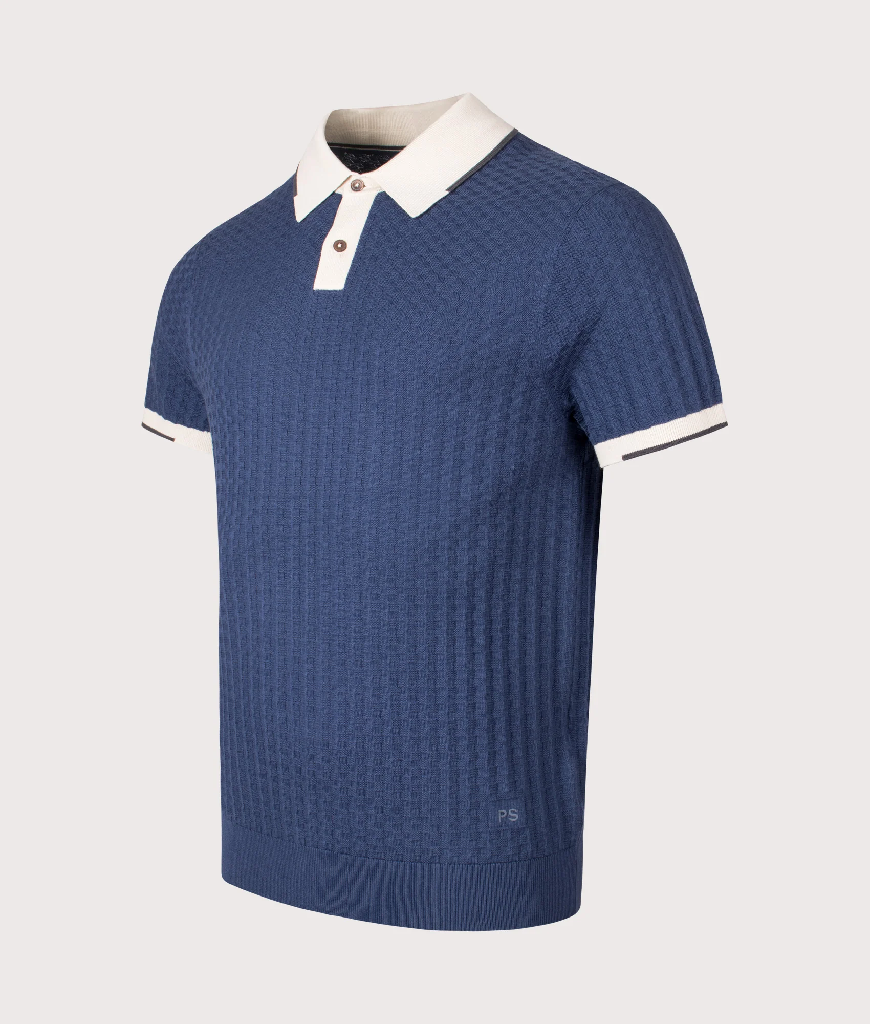 Regular Fit Waffle Knit Polo Shirt