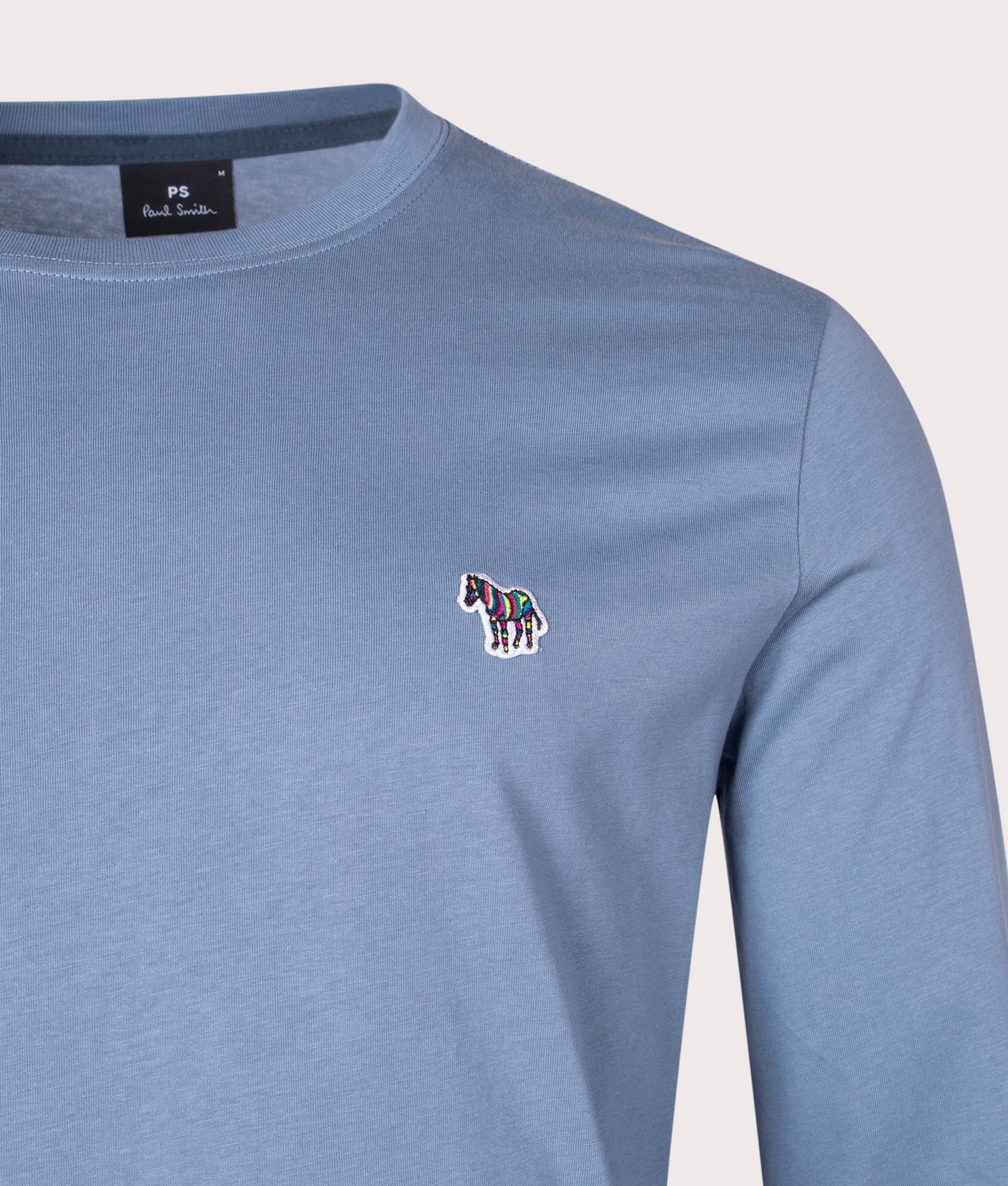 Regular Fit Long Sleeve Zebra Badge T-Shirt - Image 2