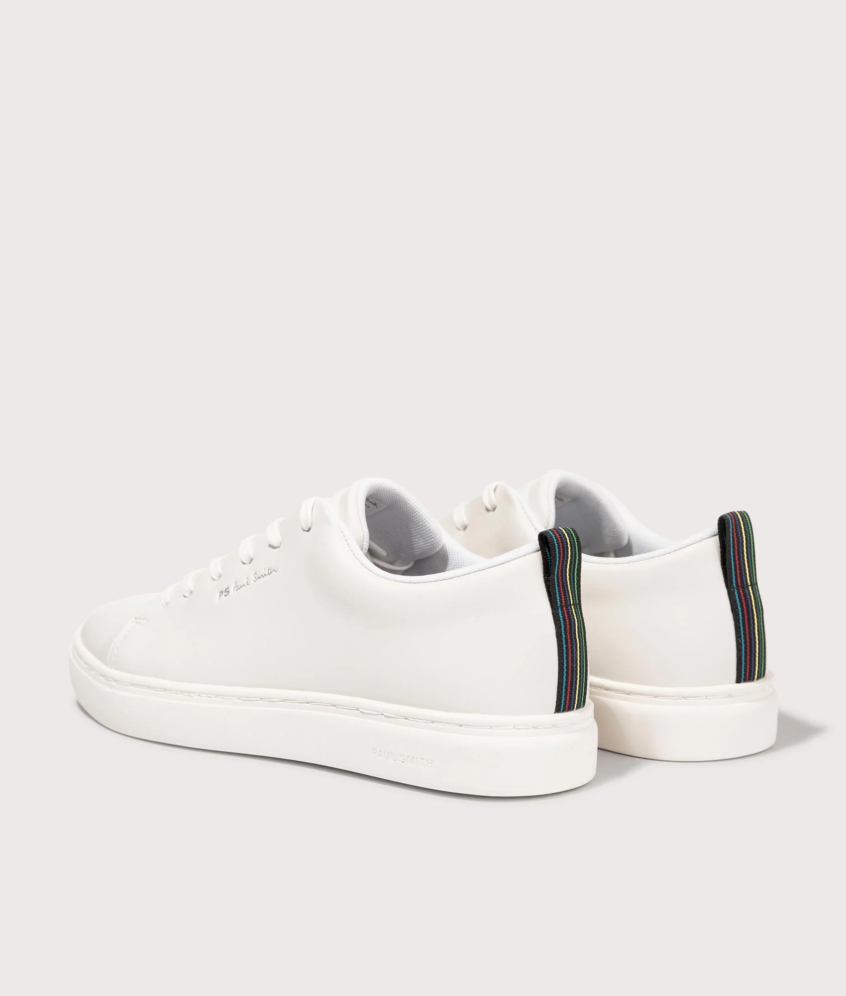 Lee White Tape Trainers - Image 3