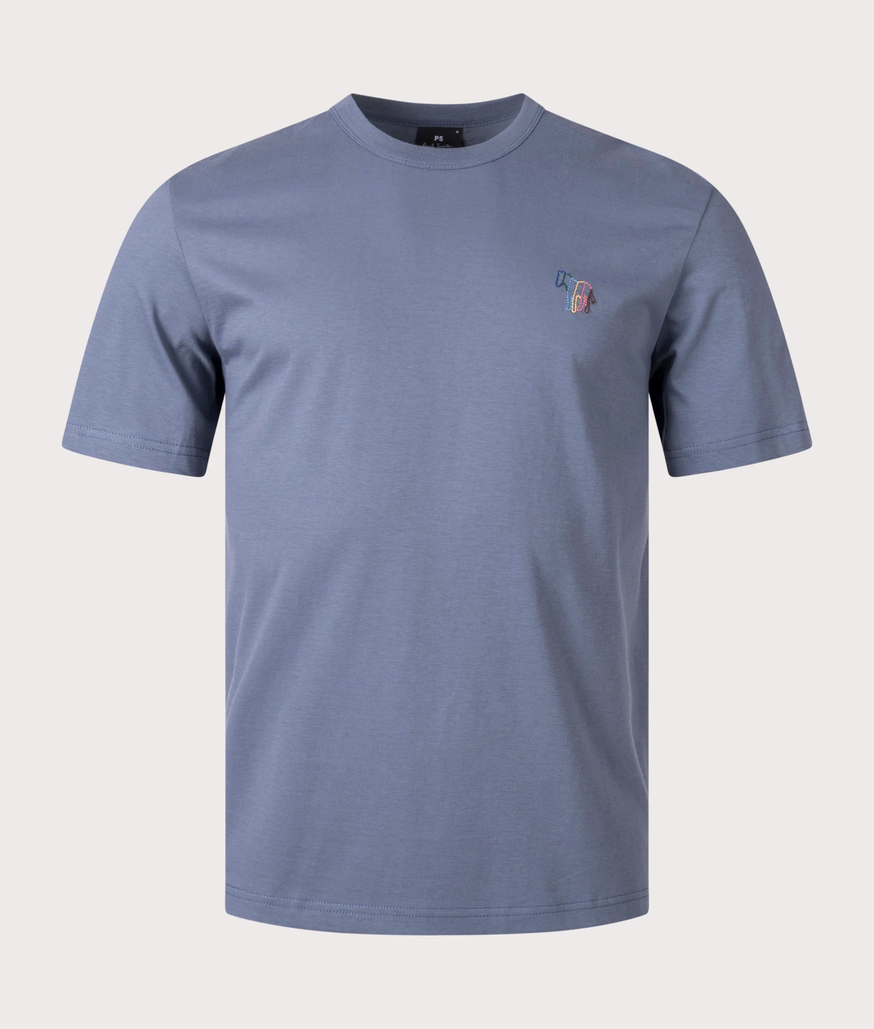 Regular Fit Hollow Broad Stripe Zebra Emblem T-Shirt