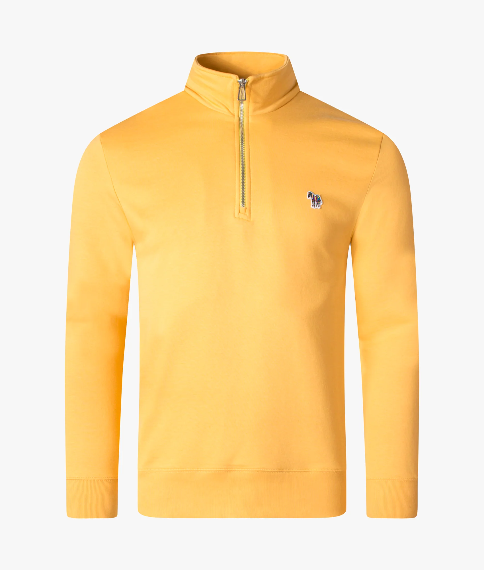 Regular Fit Quarter Zip Zebra Logo Sweatshirt