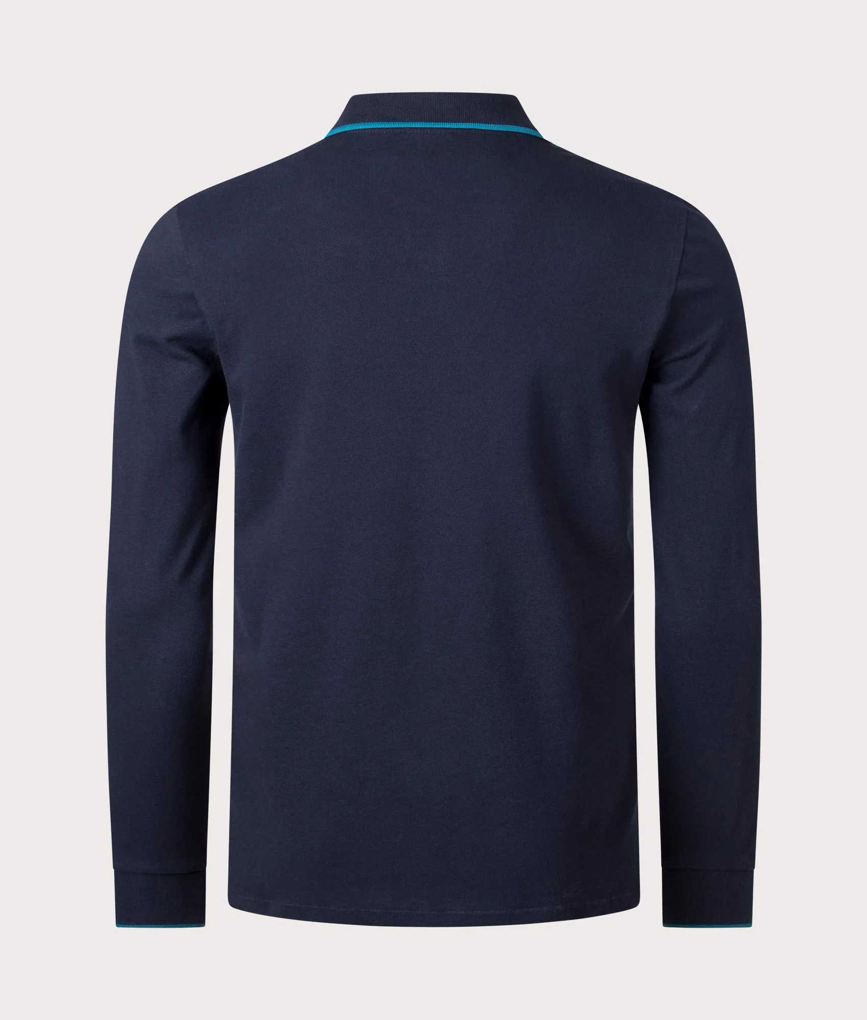 Regular Fit Long Sleeve Zebra Badge Polo Shirt - Image 3