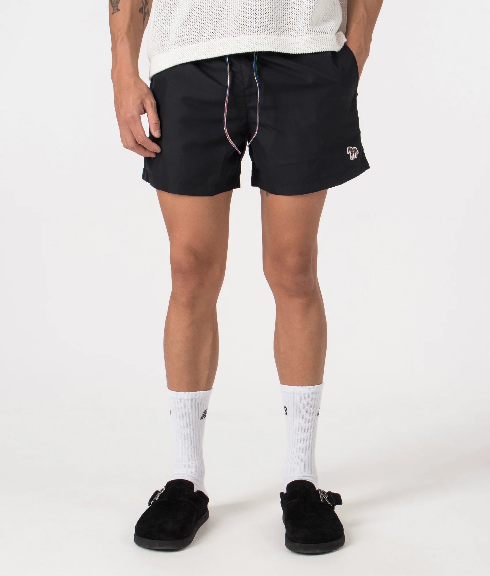 Regular Fit Zebra Logo Swim Shorts - Image 3