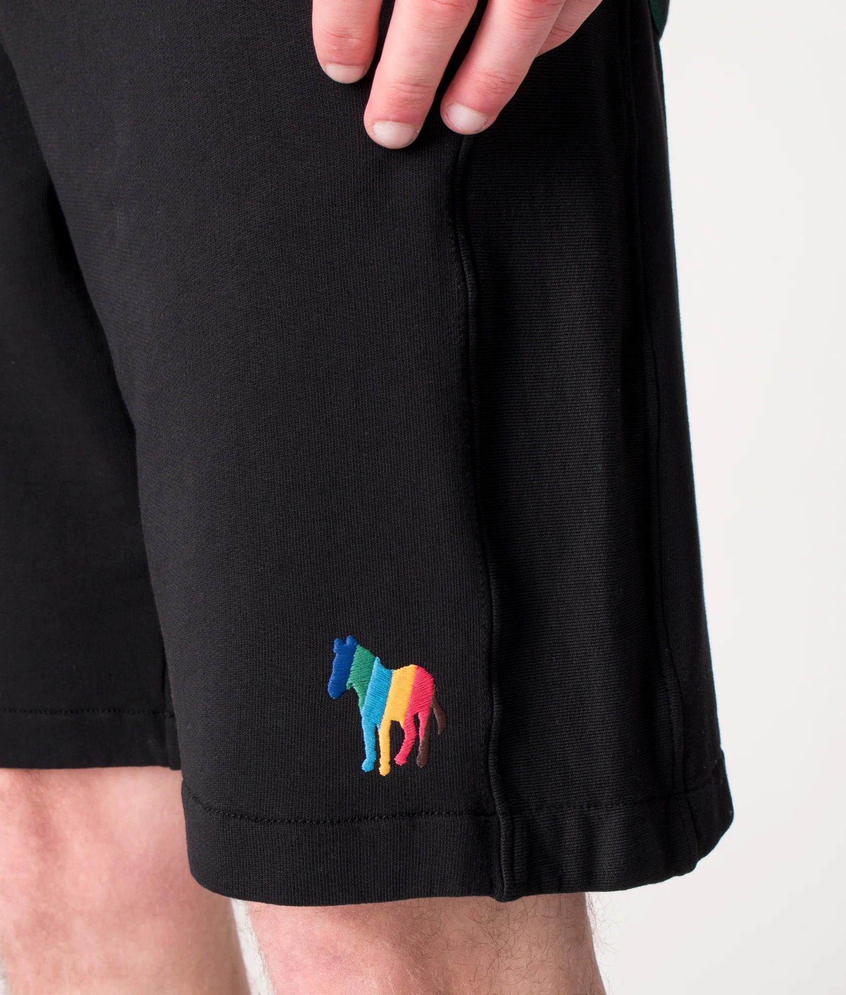 Regular Fit Broad Stripe Sweat Shorts - Image 3