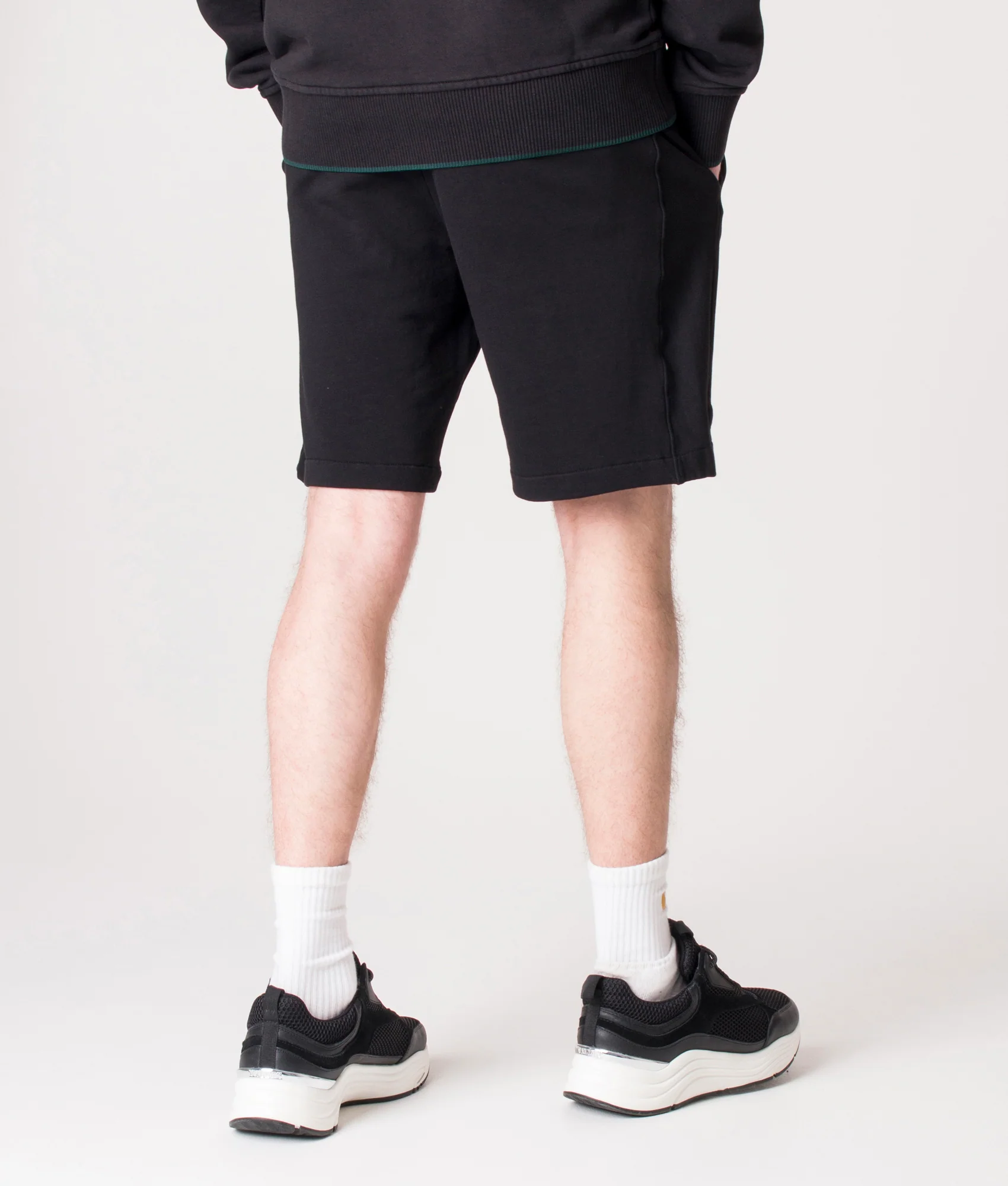 Regular Fit Broad Stripe Sweat Shorts - Image 5
