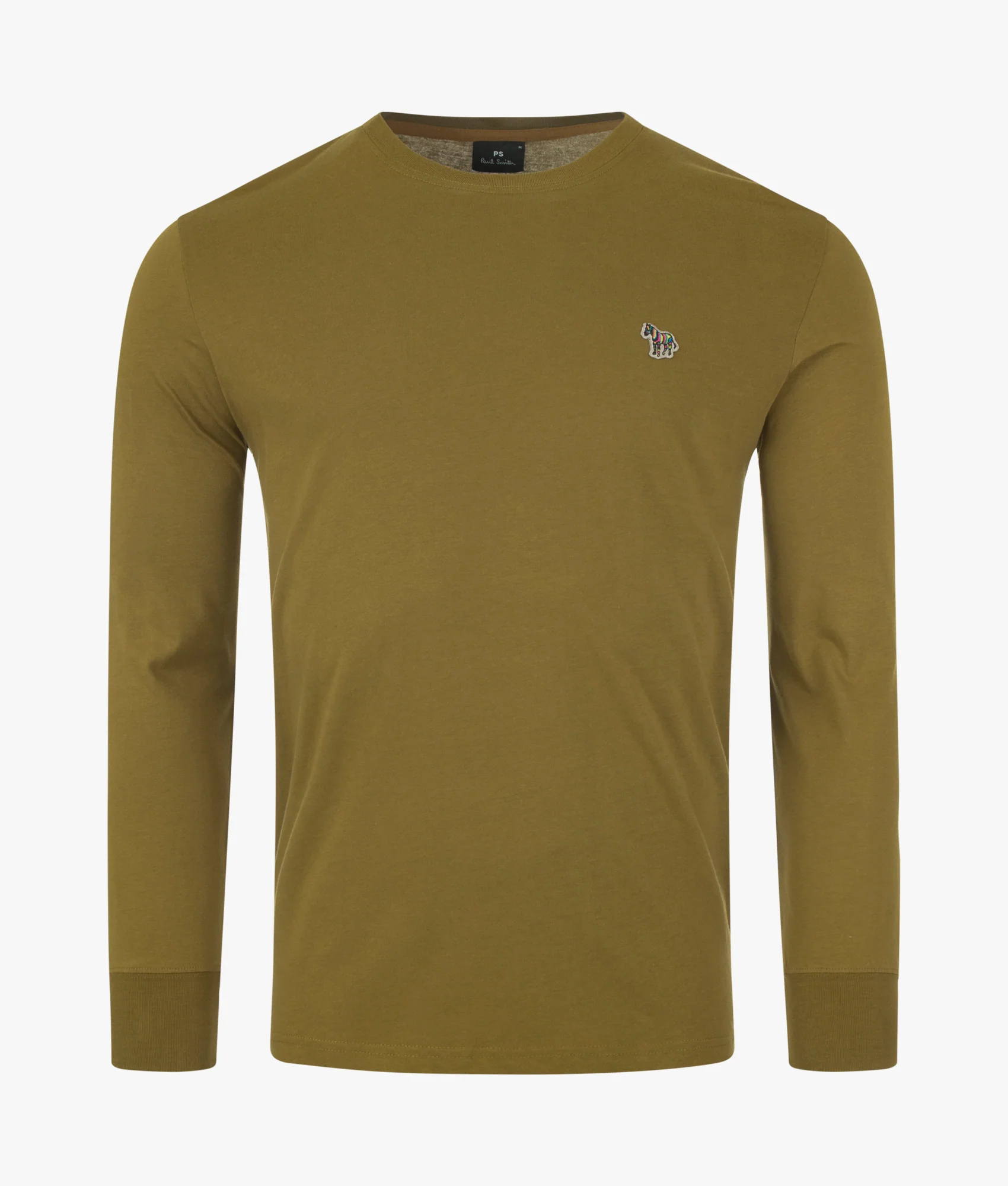 Regular Fit Long Sleeved Zebra Logo T-Shirt